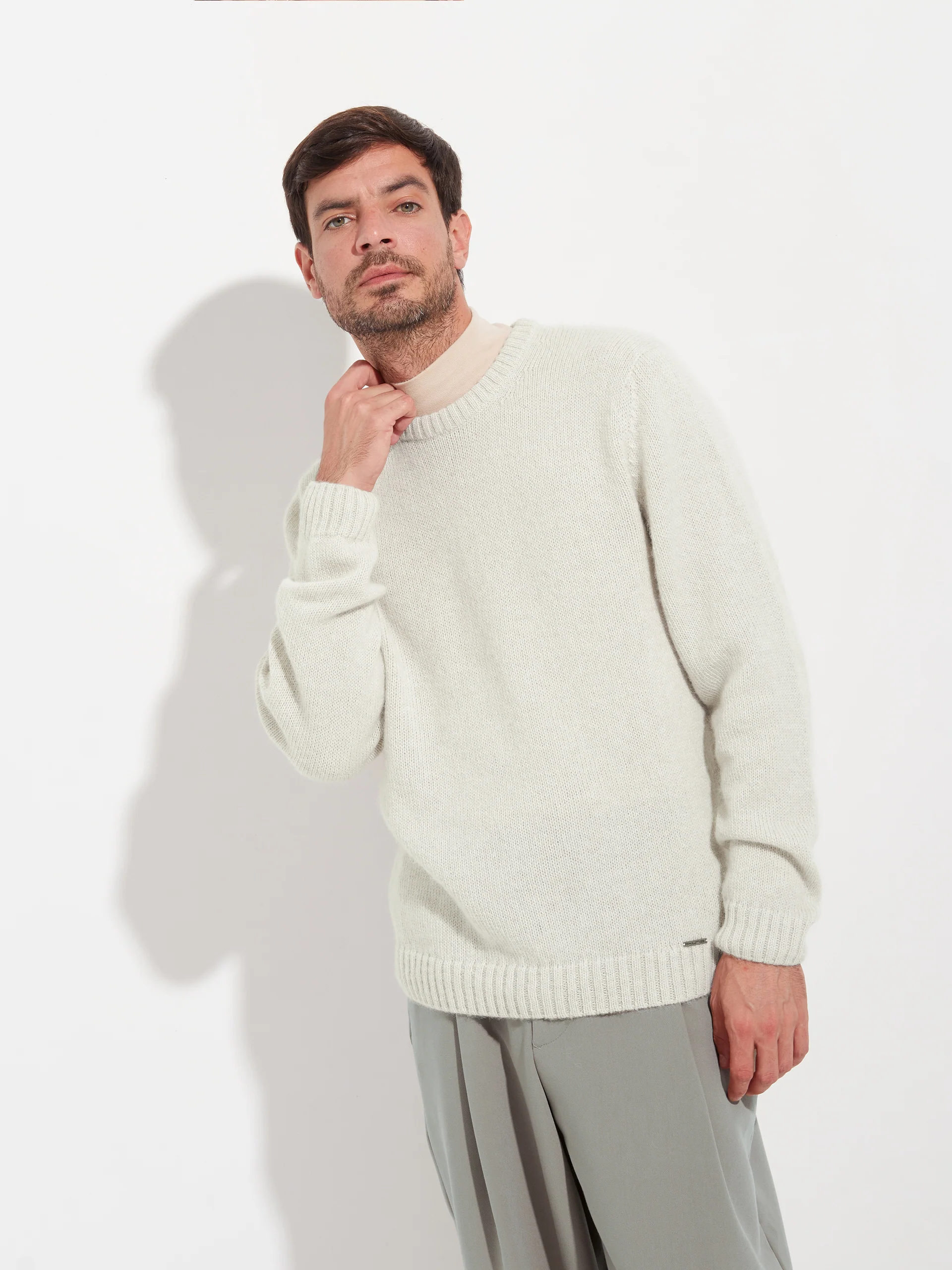 Arequipa Sweater Baby Alpaca Color Beige - Image 8
