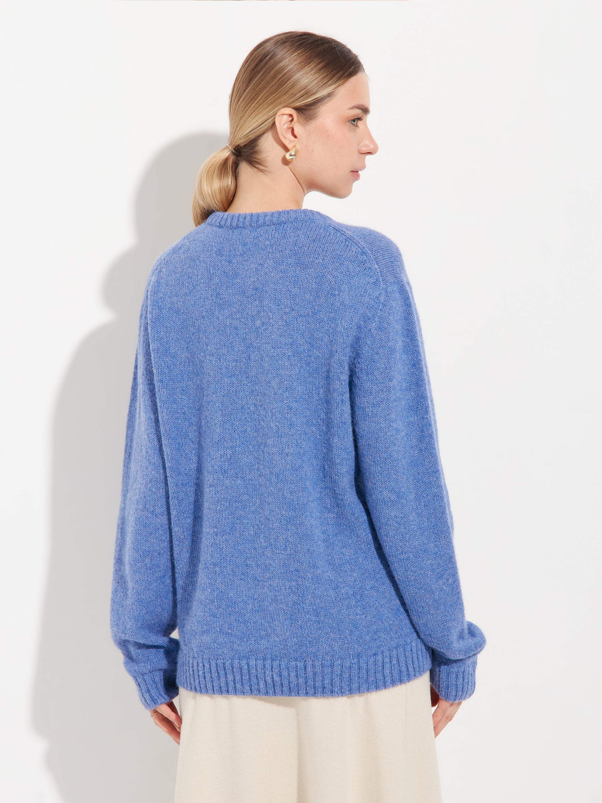 Arequipa Sweater Baby Alpaca Color Blue - Image 3