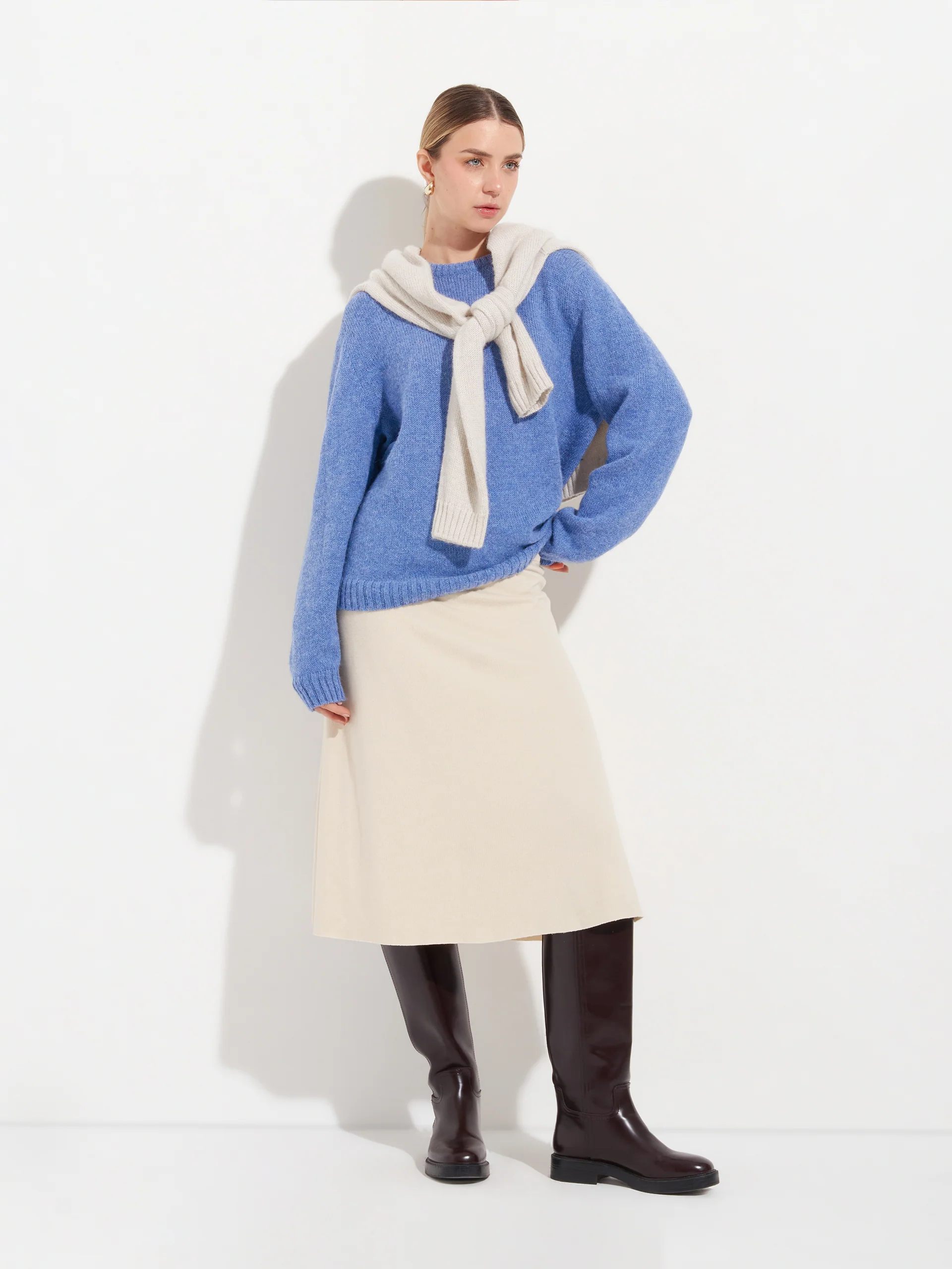 Arequipa Sweater Baby Alpaca Color Blue - Image 4