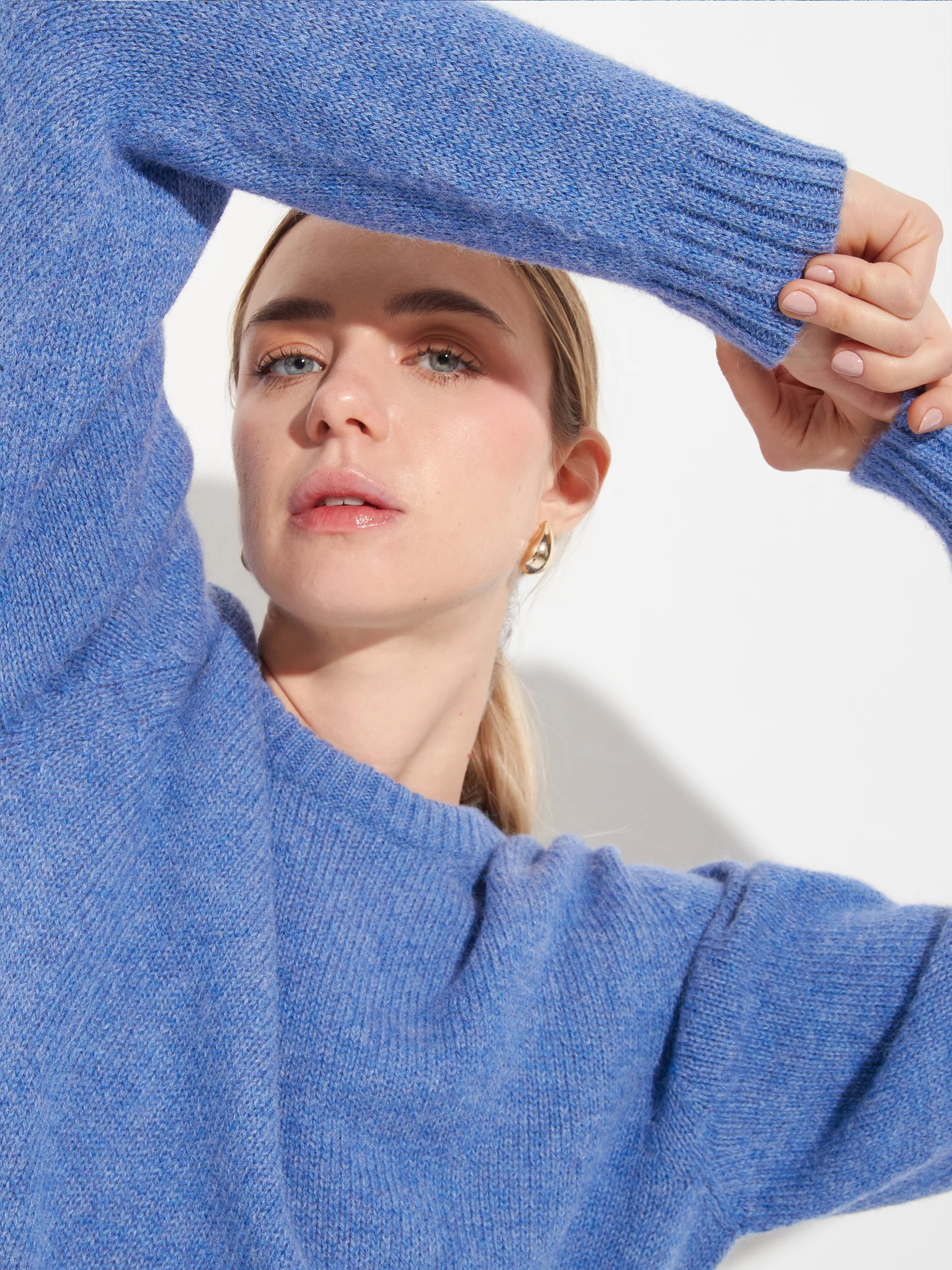 Arequipa Sweater Baby Alpaca Color Blue - Image 5