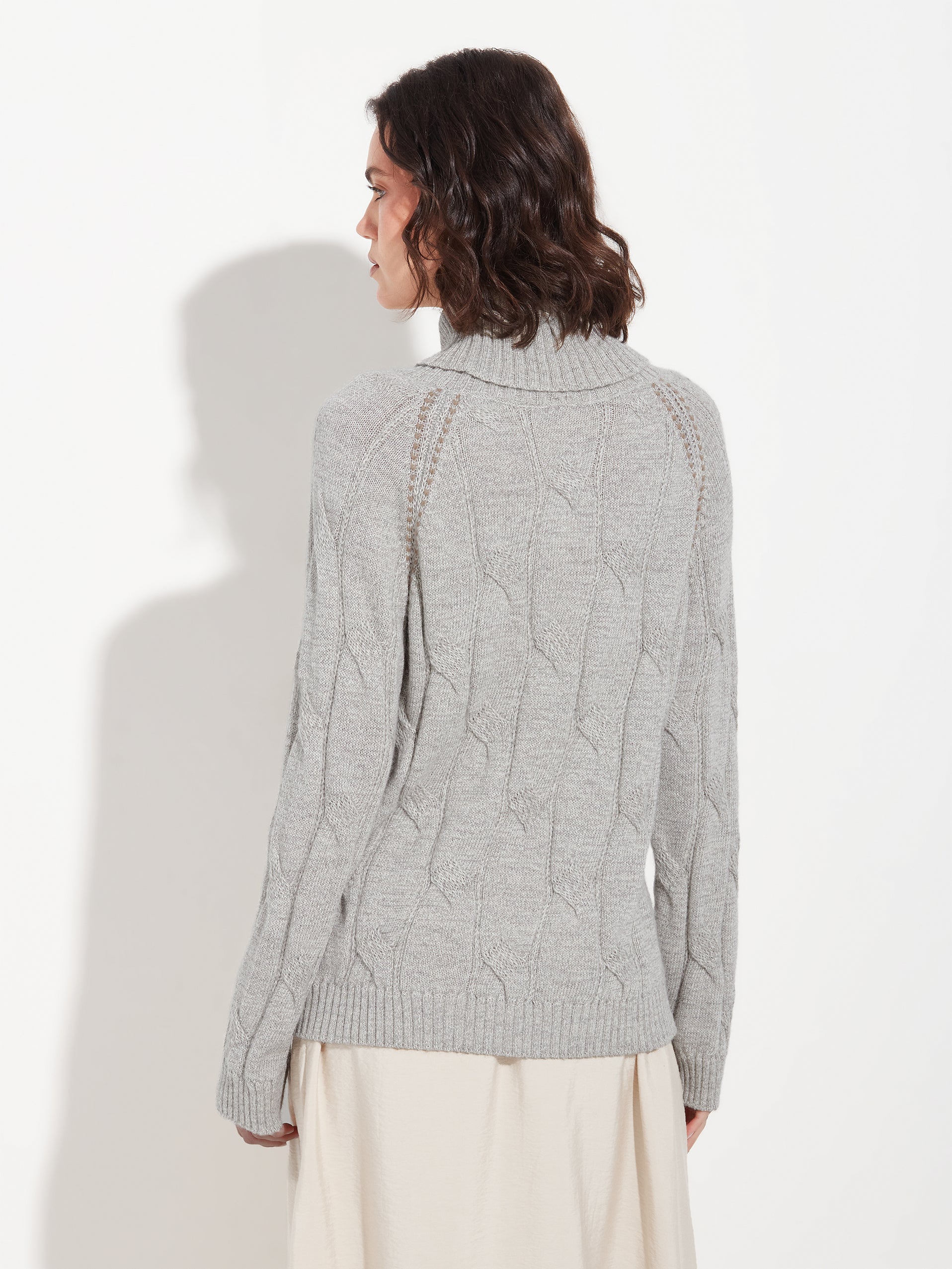 Bettina Sweater Baby Alpaca Color Grey - Image 3