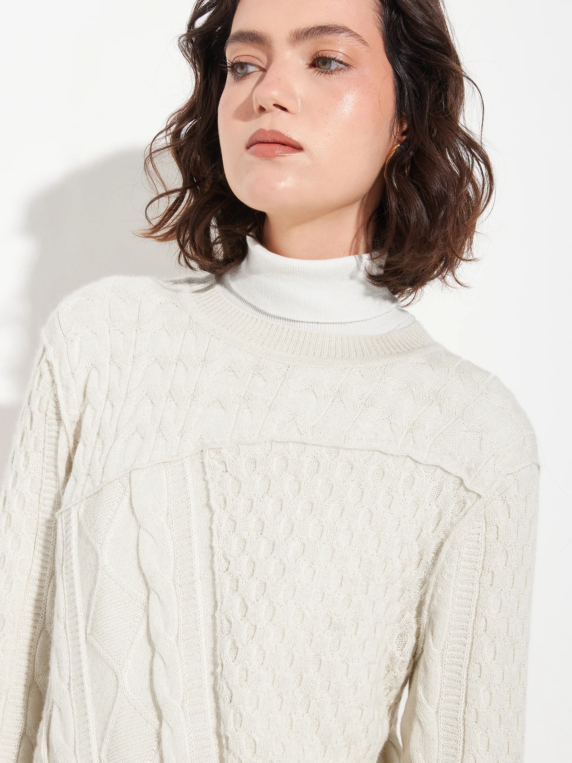 Bianca Sweater Baby Alpaca Color Beige - Image 5