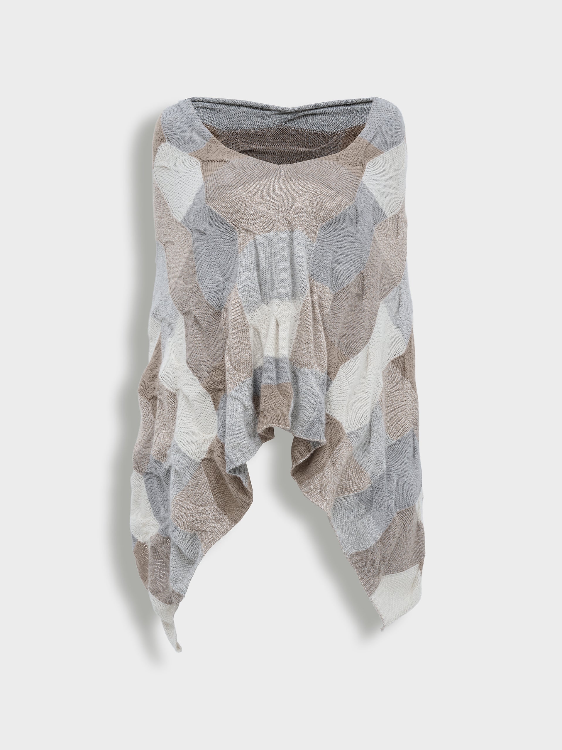 Borsalino Poncho Baby Alpaca Multicolor