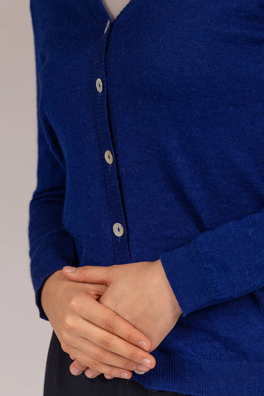 Amanda Cardigan Baby Alpaca Color Cadet - Image 8