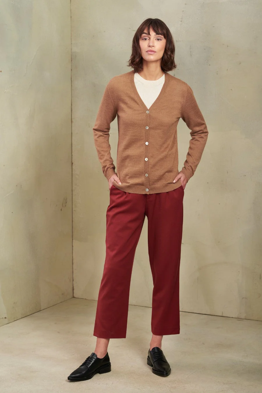 Amanda Cardigan Baby Alpaca Color Camel