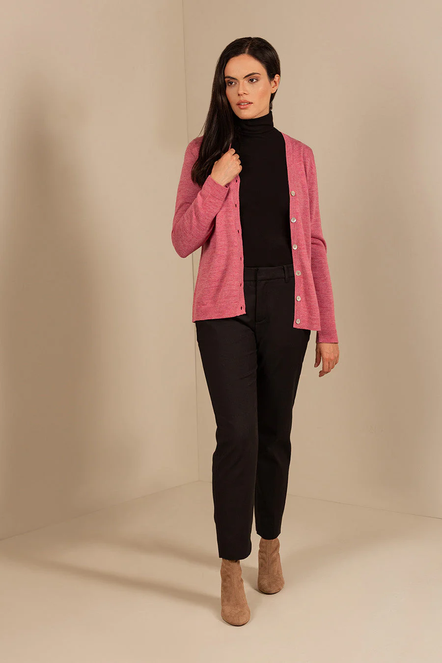 Amanda Cardigan Baby Alpaca Color Damask - Image 3