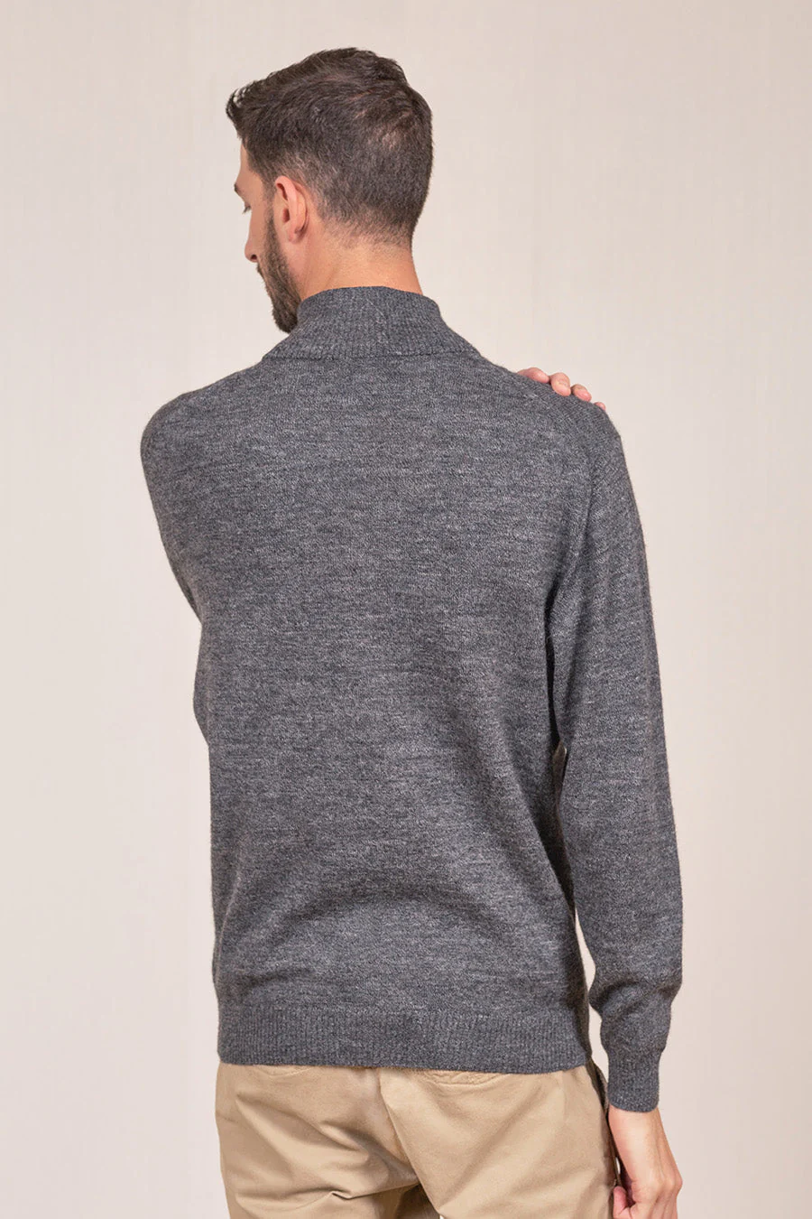 Andreas Cardigan Baby Alpaca Color Gunmetal - Image 2