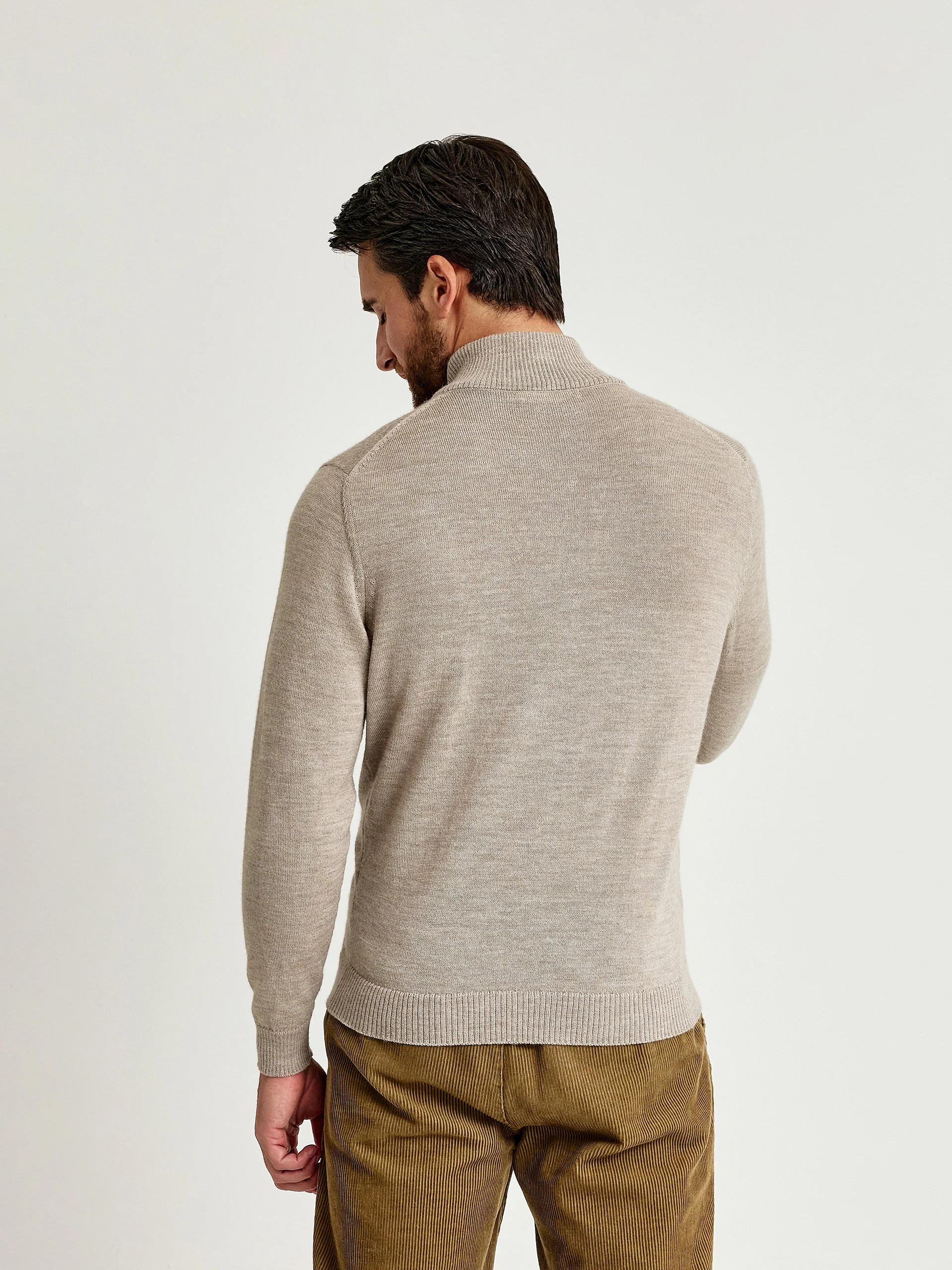 Andreas Cardigan Baby Alpaca Color Polvo - Image 3