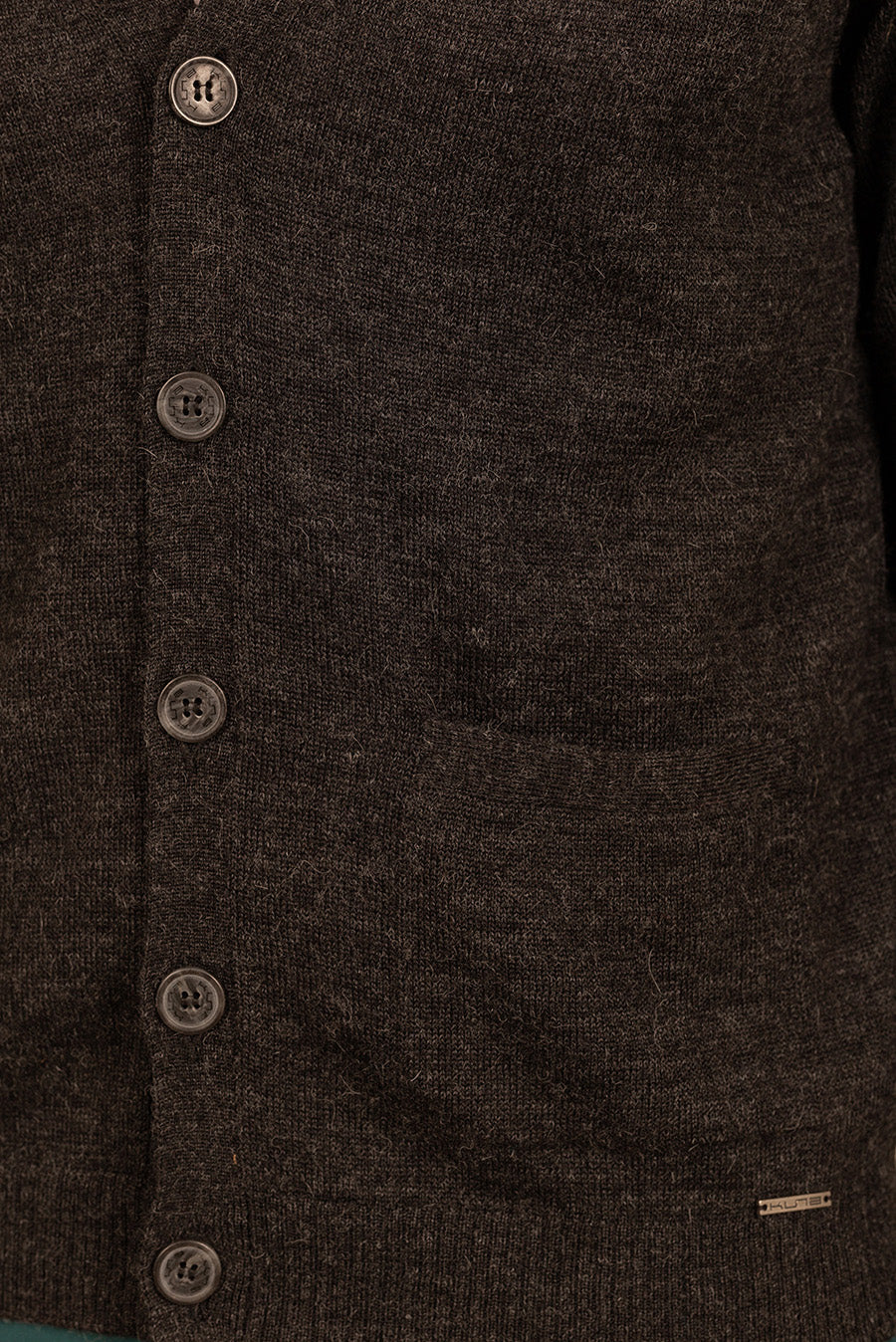 Antony Cardigan Baby Alpaca Color Antracite - Image 4