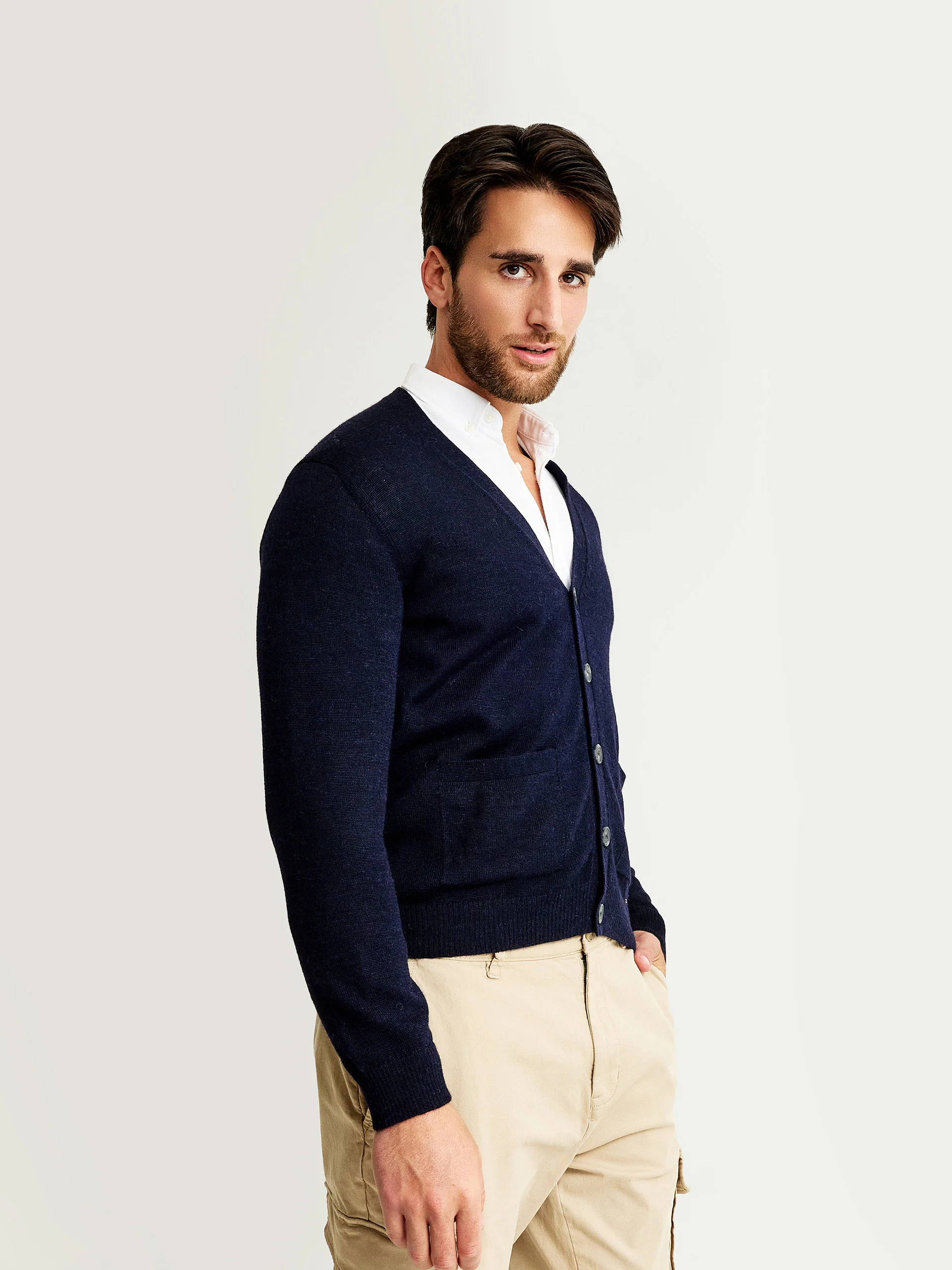 Antony Cardigan Baby Alpaca Color Golondrina - Image 2