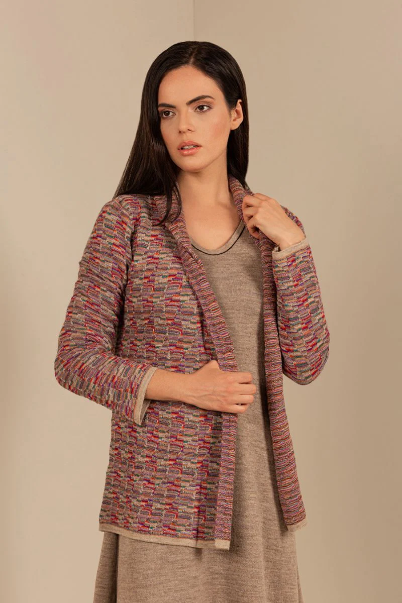 Ucrania Cardigan Baby Alpaca Color Arena