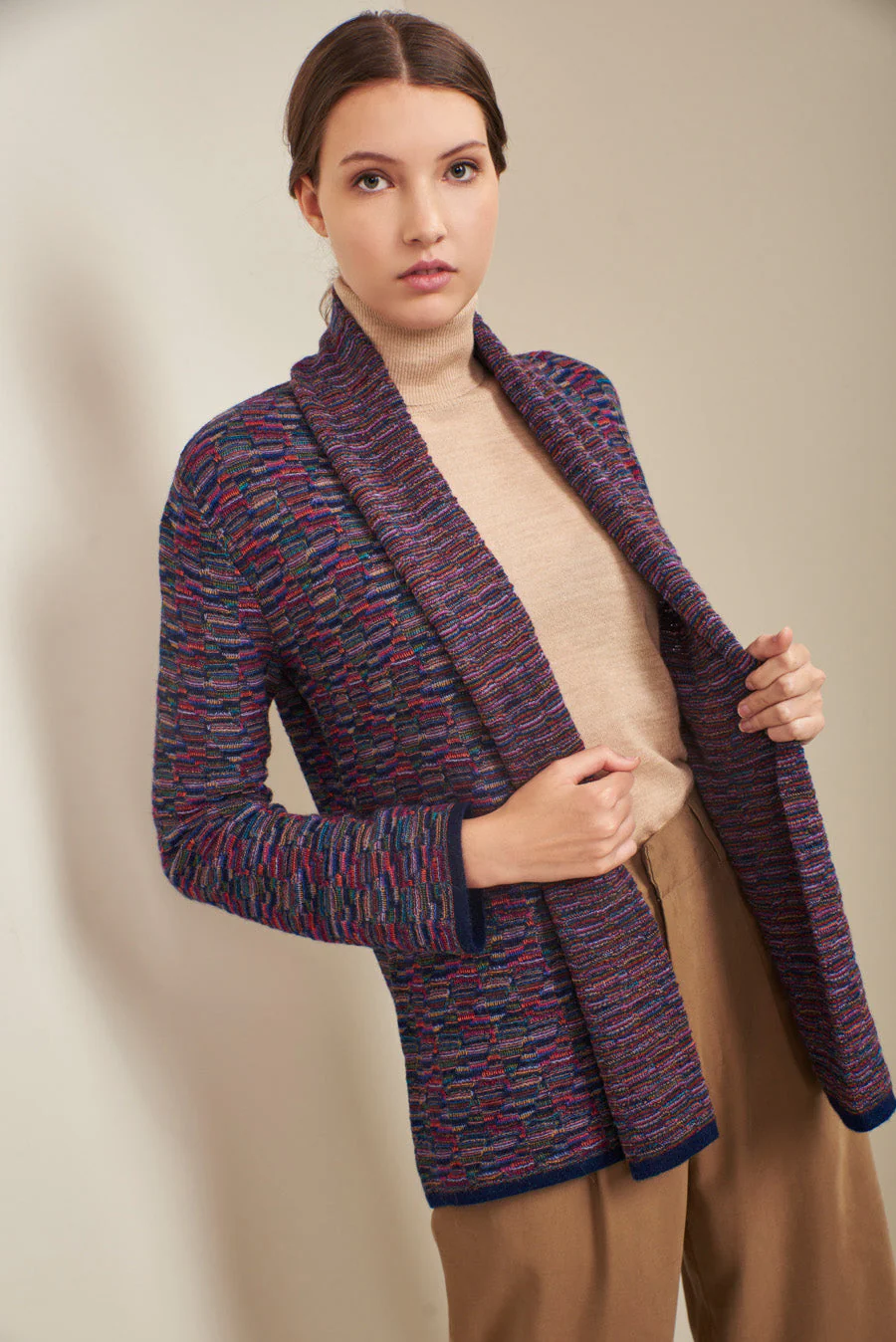 Ucrania Cardigan Baby Alpaca Color Multi