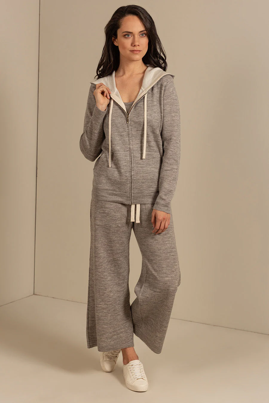 Ulivella Cardigan Cotton & Baby Alpaca Color Thunder - Image 3