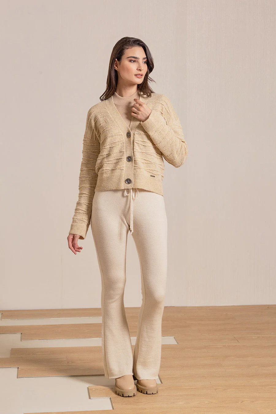 Valery Cardigan Baby Alpaca Color Cream - Image 3