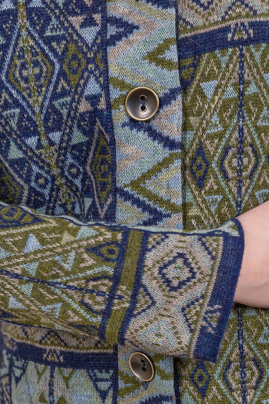 Valle Cardigan Baby Alpaca Color Astral - Image 4