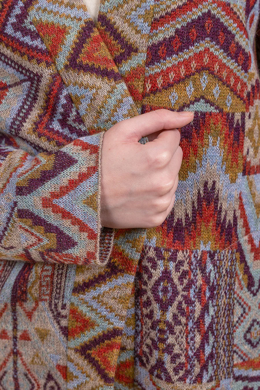 Varese Cardigan Baby Alpaca Color Secoya - Image 4
