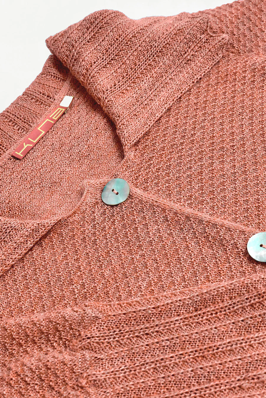 Viviana Cardigan Baby Alpaca Color Aragosta - Image 5