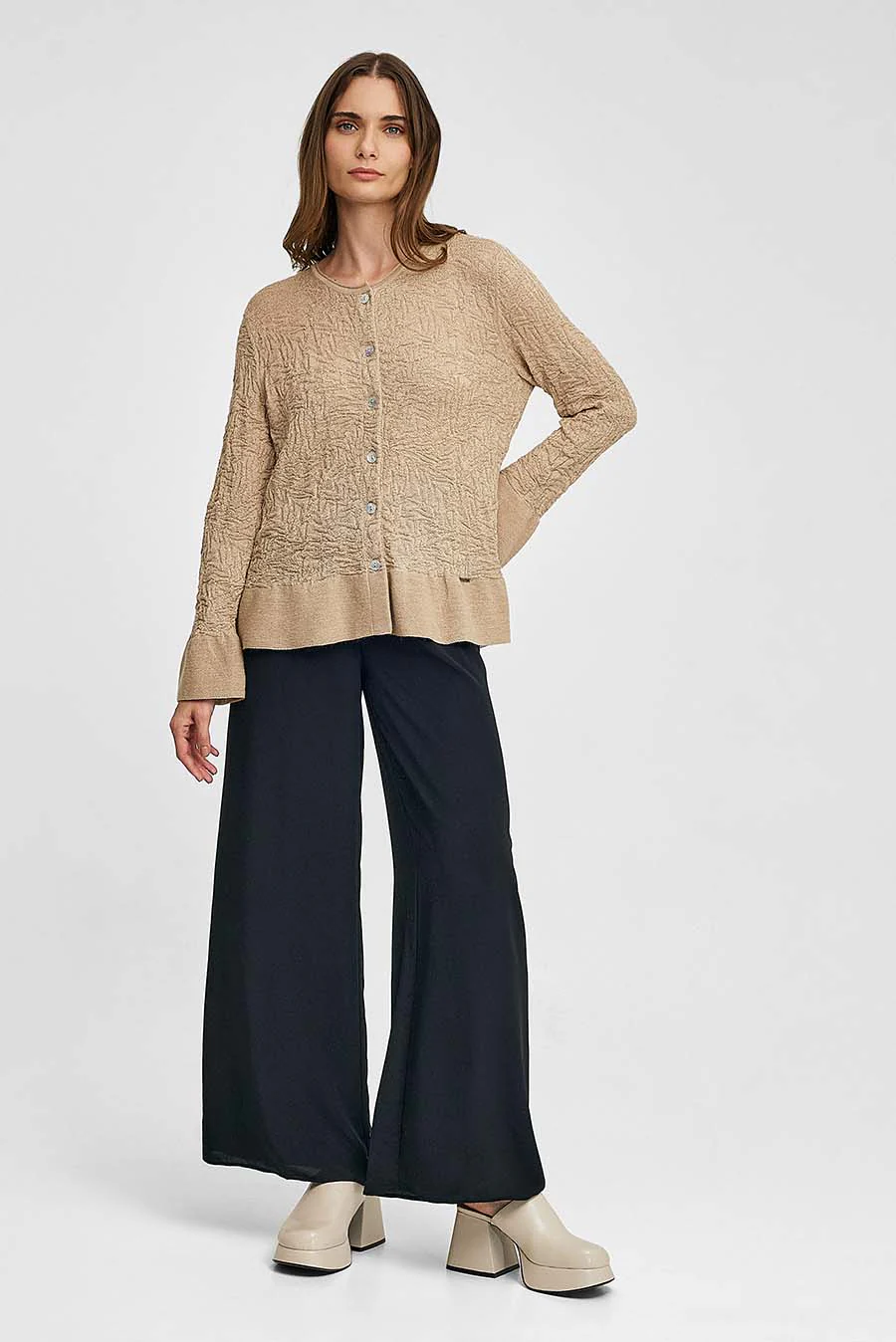 Wake Up Cardigan Baby Alpaca Color Beige - Image 4