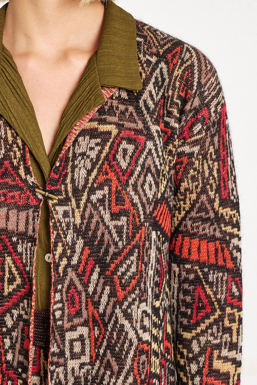 Walabi Cardigan Baby Alpaca Color Black - Image 5