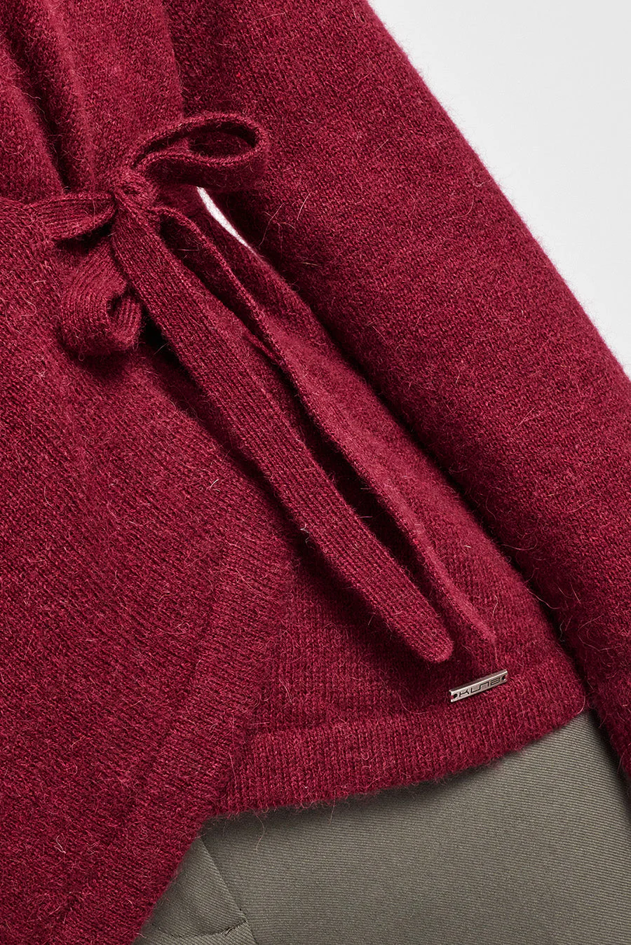 Weekend Cardigan Baby Alpaca Color Bloodstone - Image 5