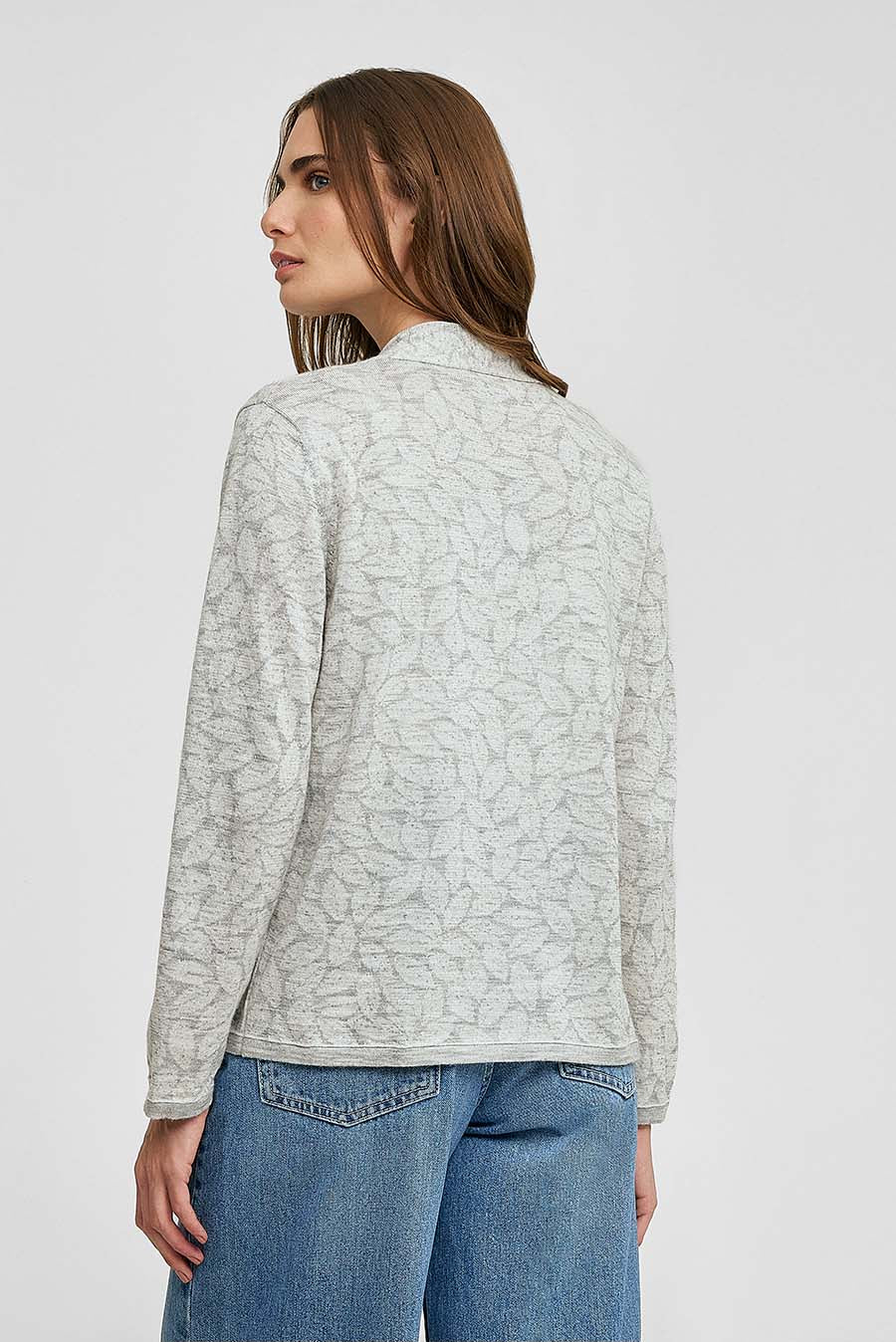 Wishbone Cardigan Baby Alpaca Color Grey - Image 3