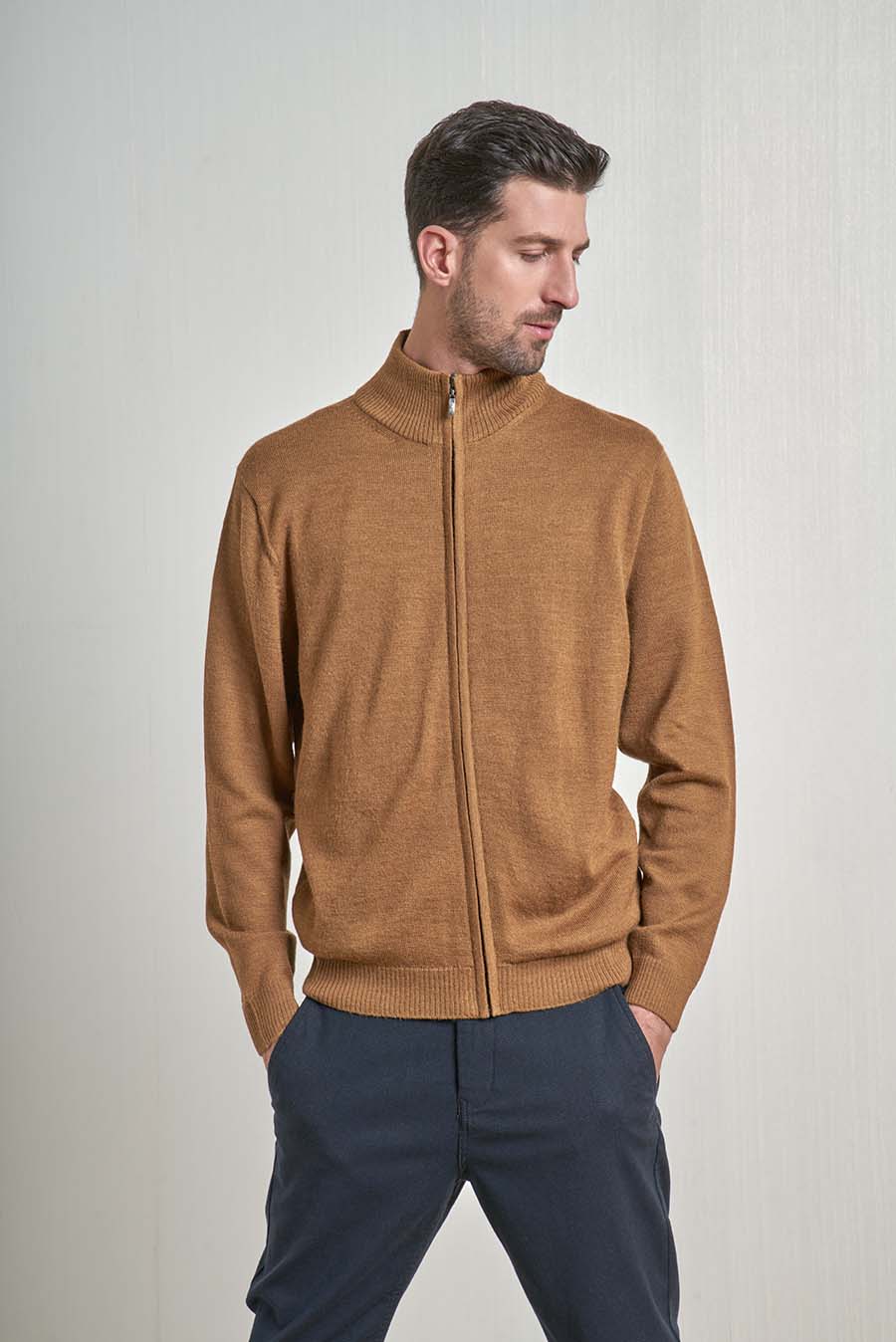 Andreas Cardigan Baby Alpaca Color Vicuna