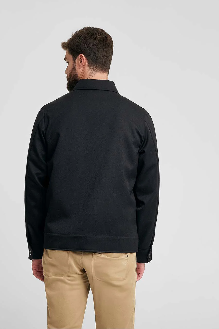 Wallstreet Jacket Lana & Baby Alpaca Color Black - Image 3