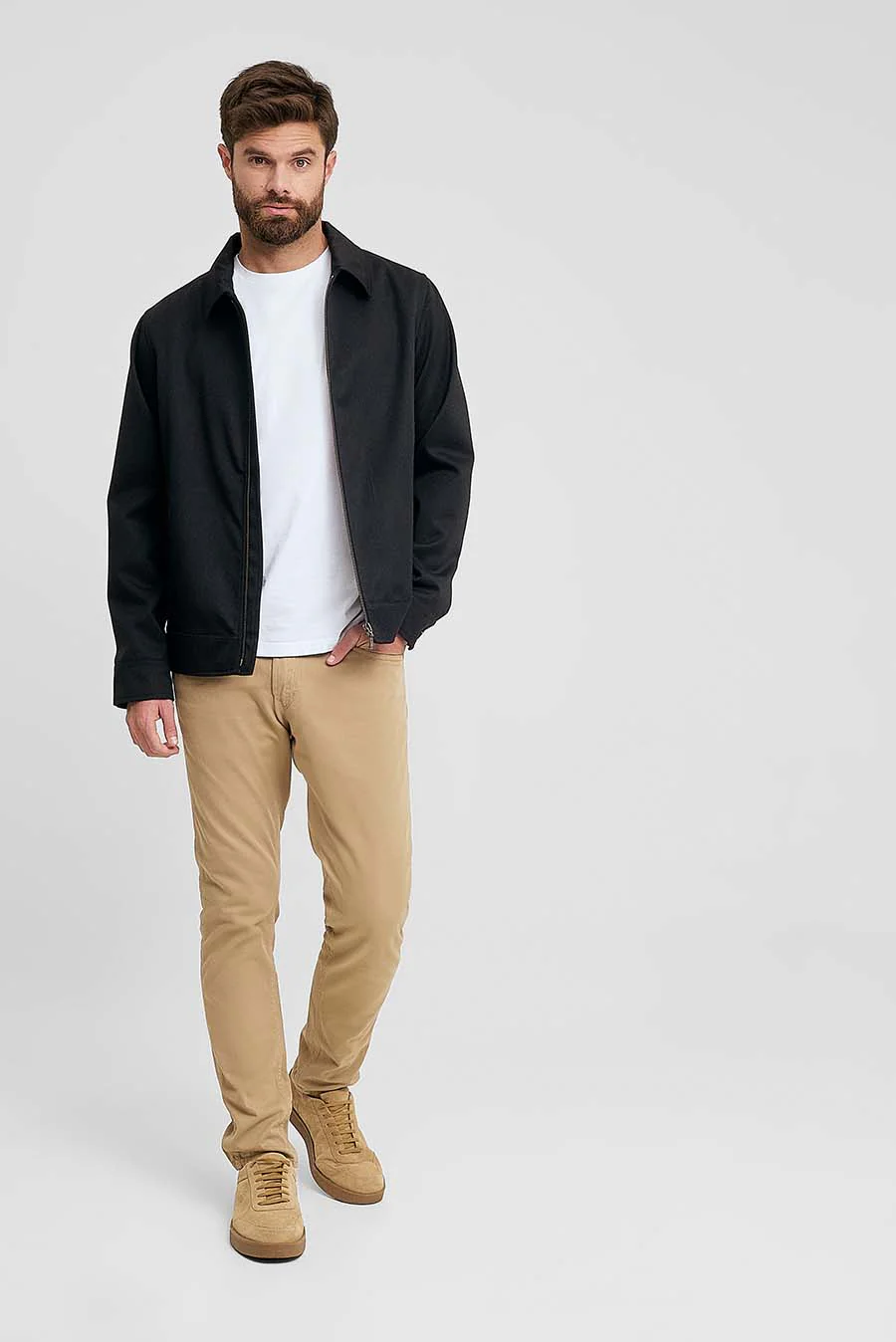 Wallstreet Jacket Lana & Baby Alpaca Color Black - Image 4