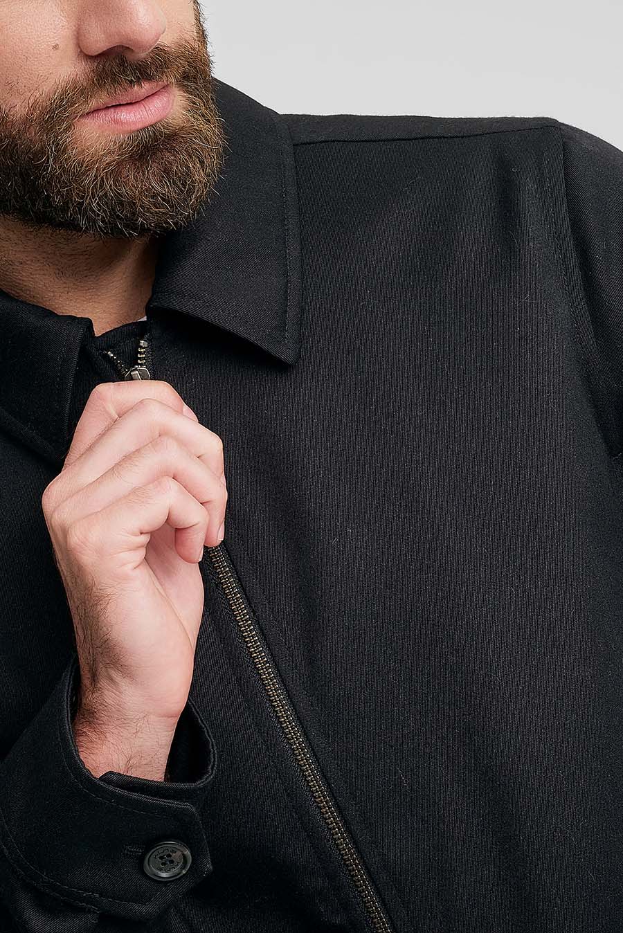 Wallstreet Jacket Lana & Baby Alpaca Color Black - Image 5