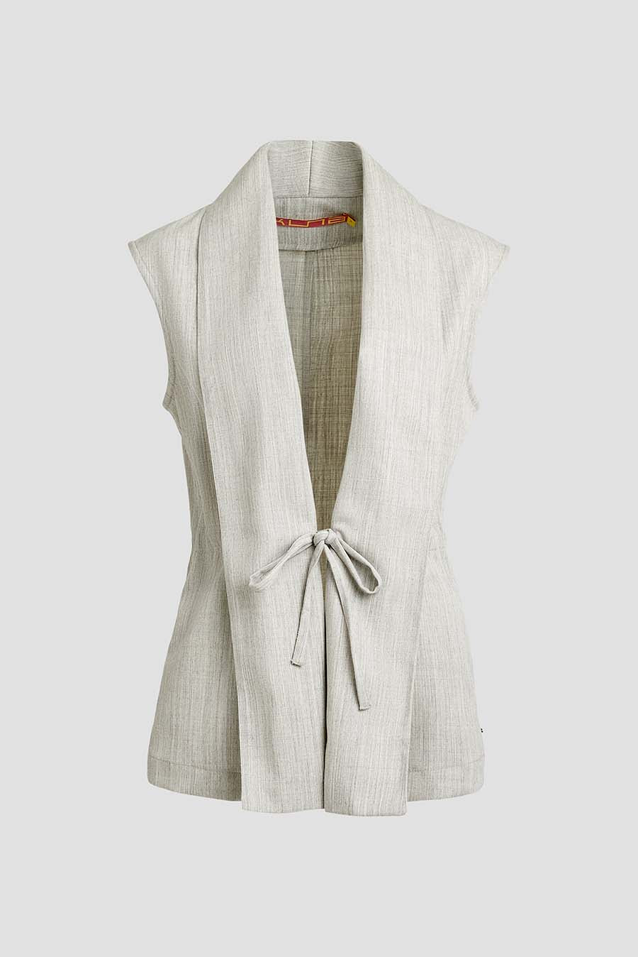 Woodland Vest Lana & Baby Alpaca Color Grey