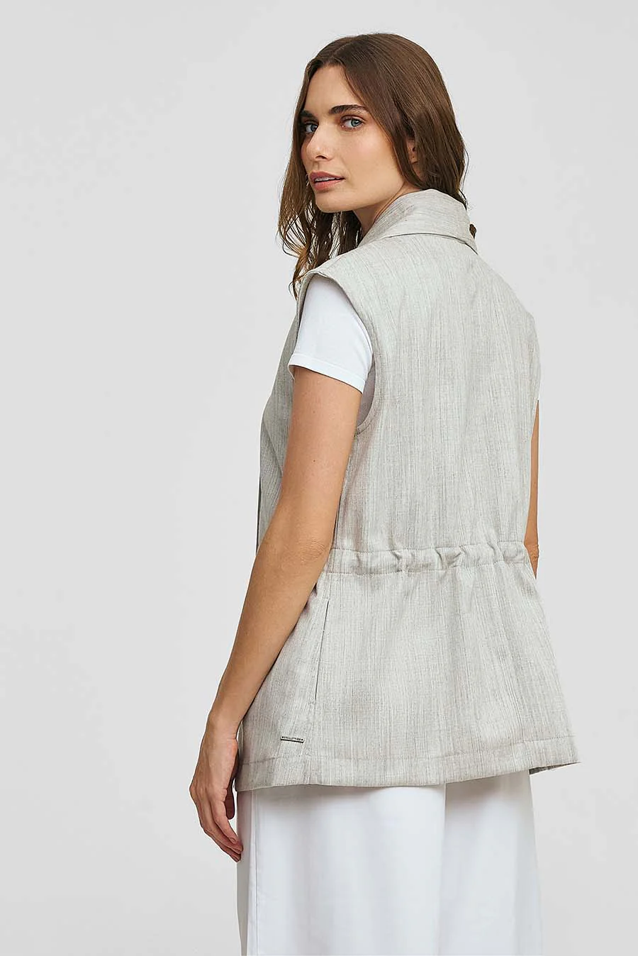 Woodland Vest Lana & Baby Alpaca Color Grey - Image 3
