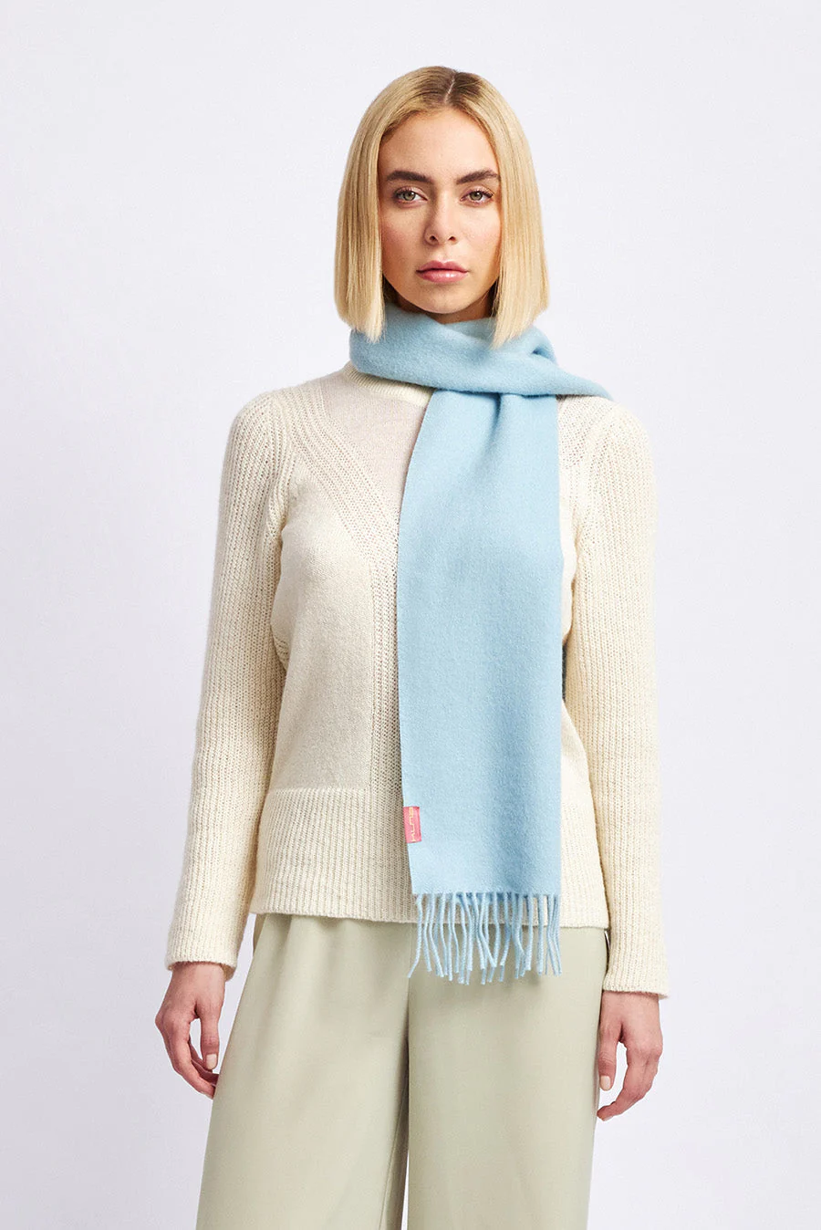 Adrian Scarf Baby Alpaca Color Light Blue