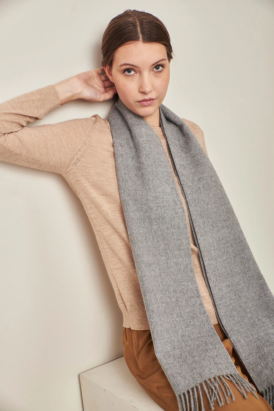 Adrian Scarf Baby Alpaca Color Nuage