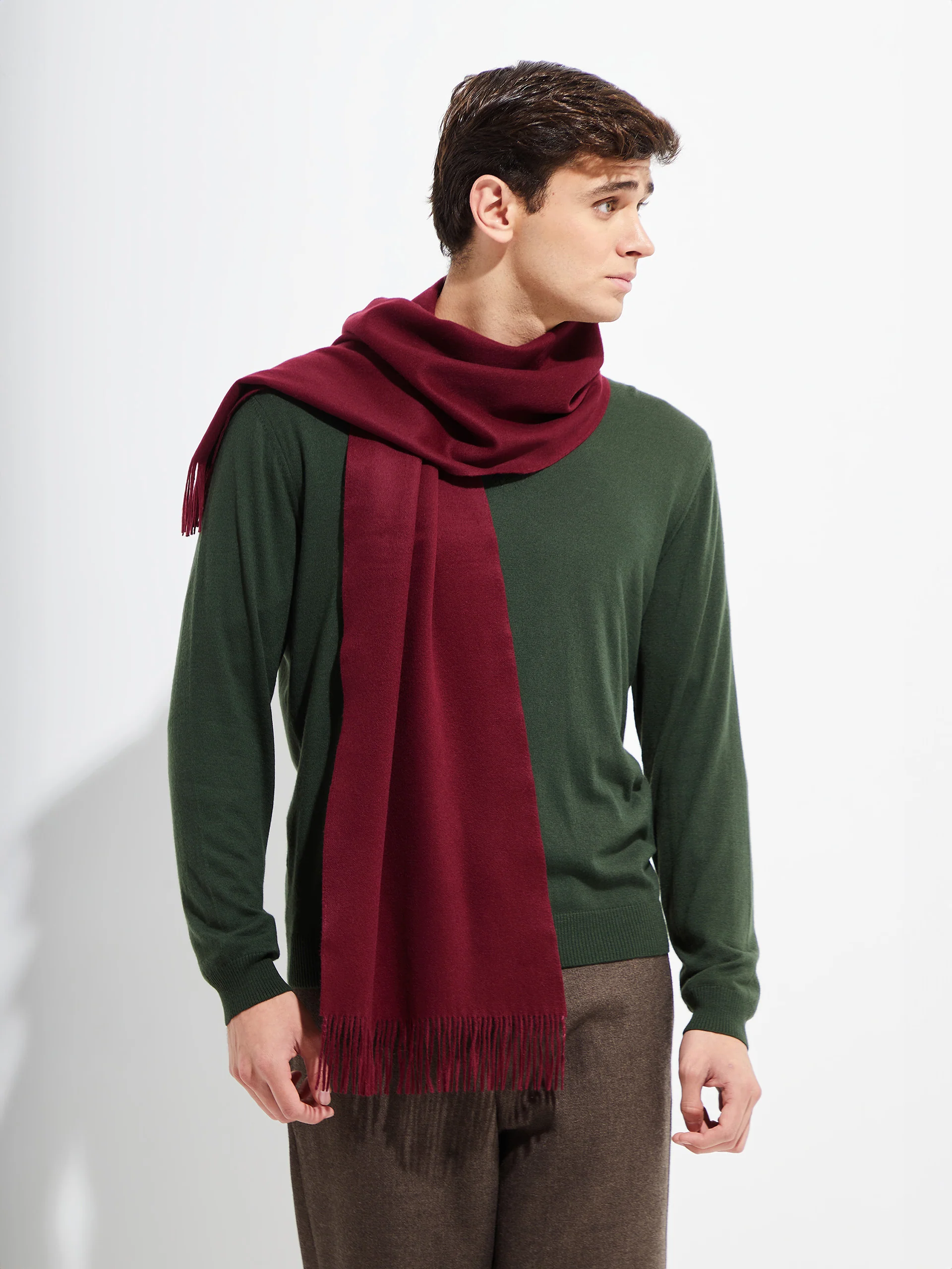 Basel Scarf Vicuña Color Burdeo - Image 4