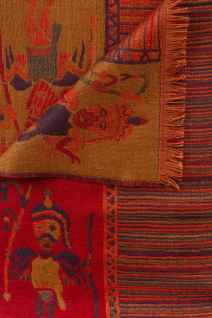 Nazca - 15 Scarf Baby Alpaca Color Red - Image 3