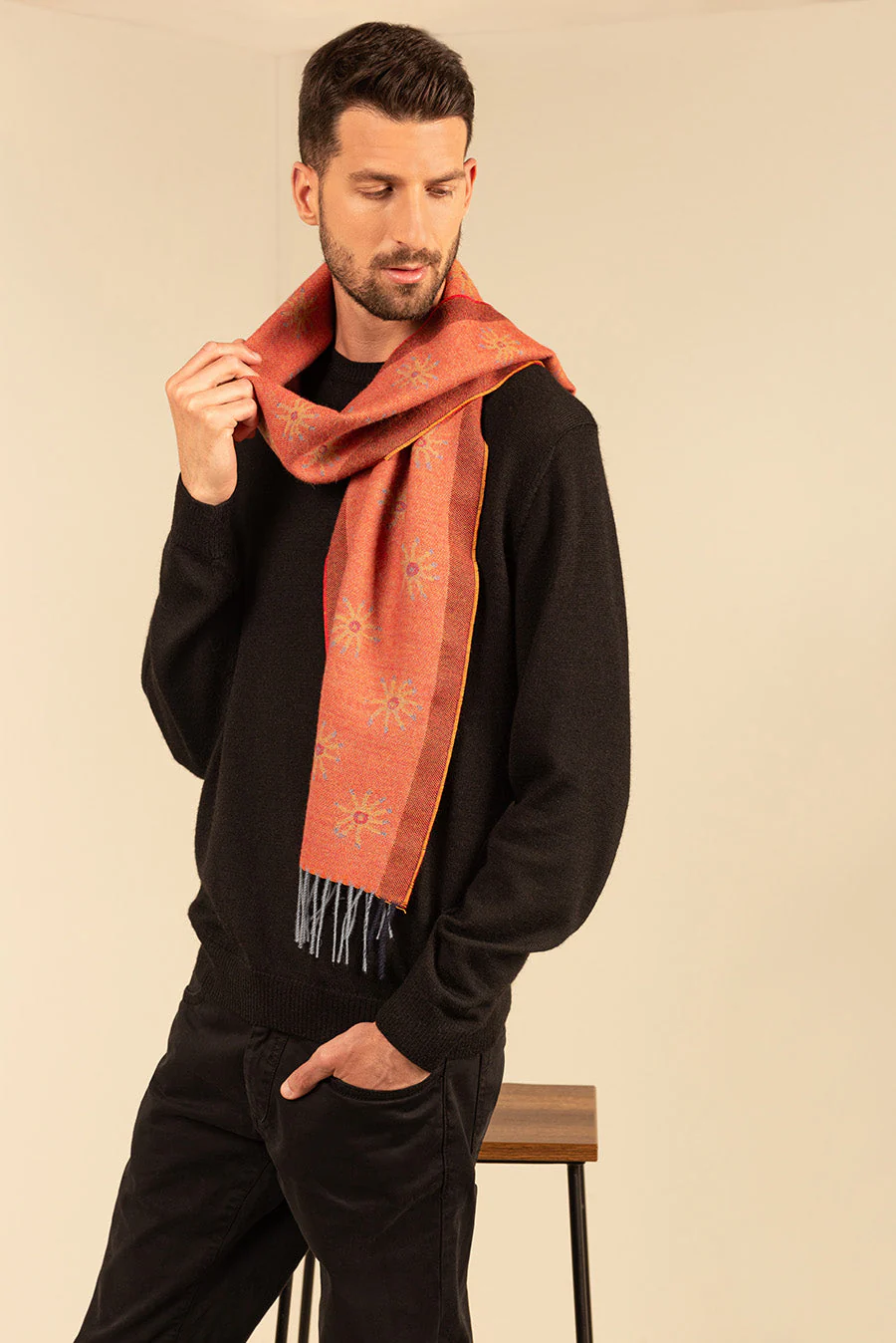 Nazca - 18 Scarf Baby Alpaca Color Light Blue - Image 5