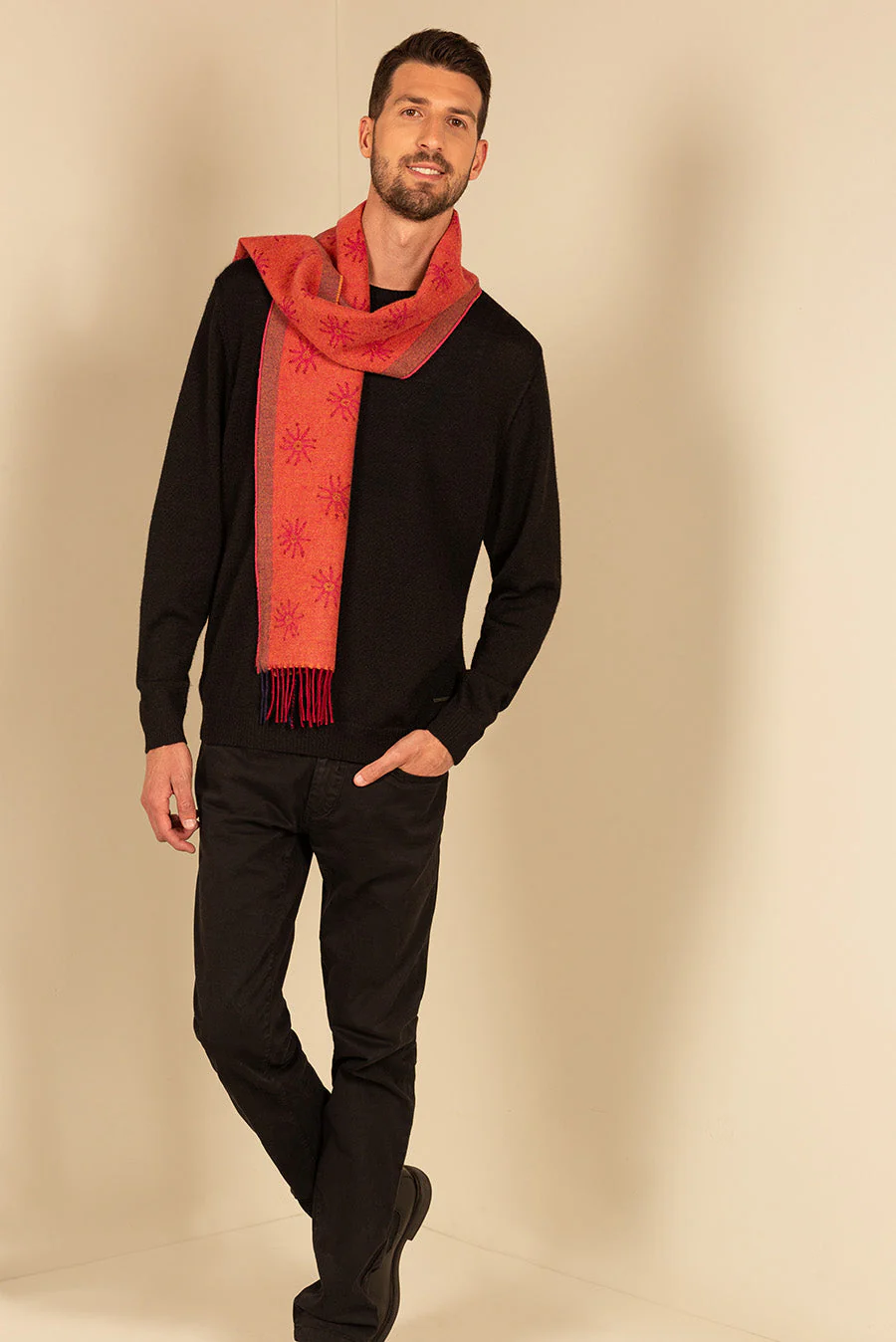 Nazca - 18 Scarf Baby Alpaca Color Red - Image 5