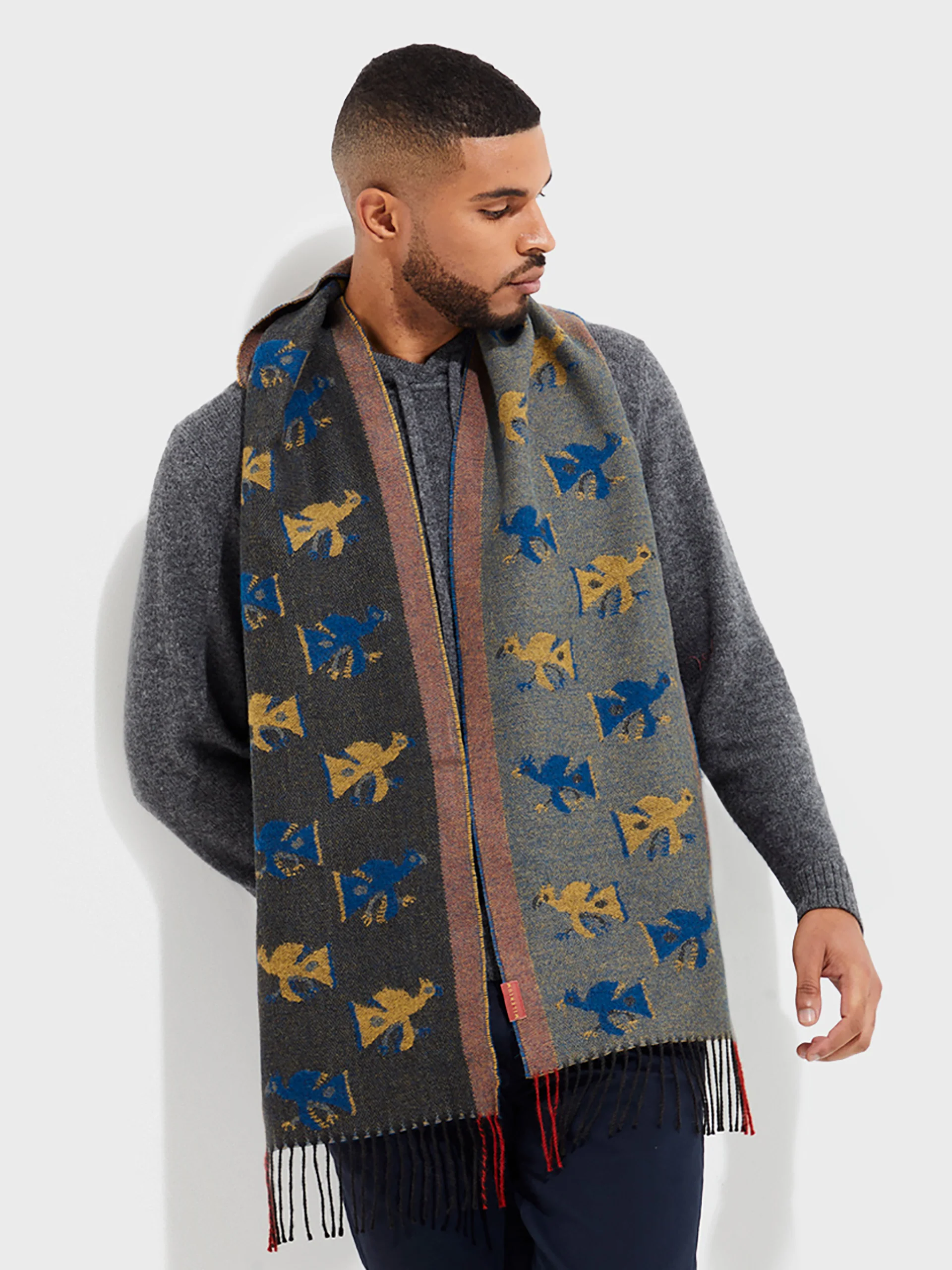 Nazca - 19 Scarf Baby Alpaca Color Black - Image 4