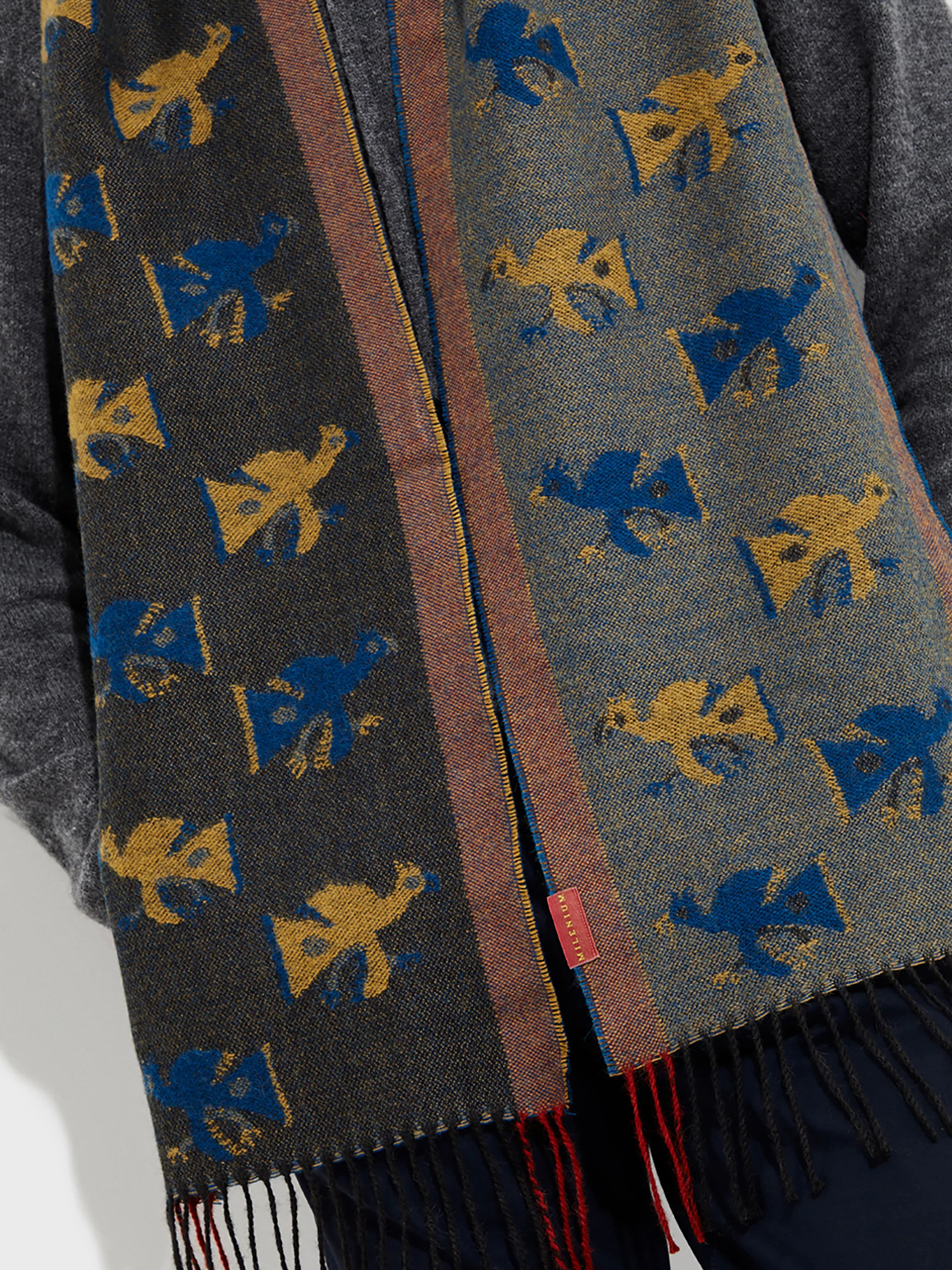 Nazca - 19 Scarf Baby Alpaca Color Black - Image 5