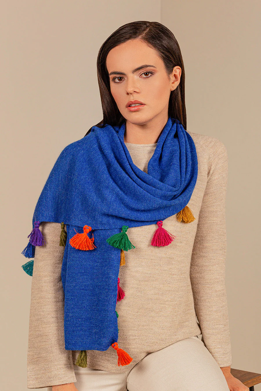 Suzana Scarf Baby Alpaca Color Bermuda