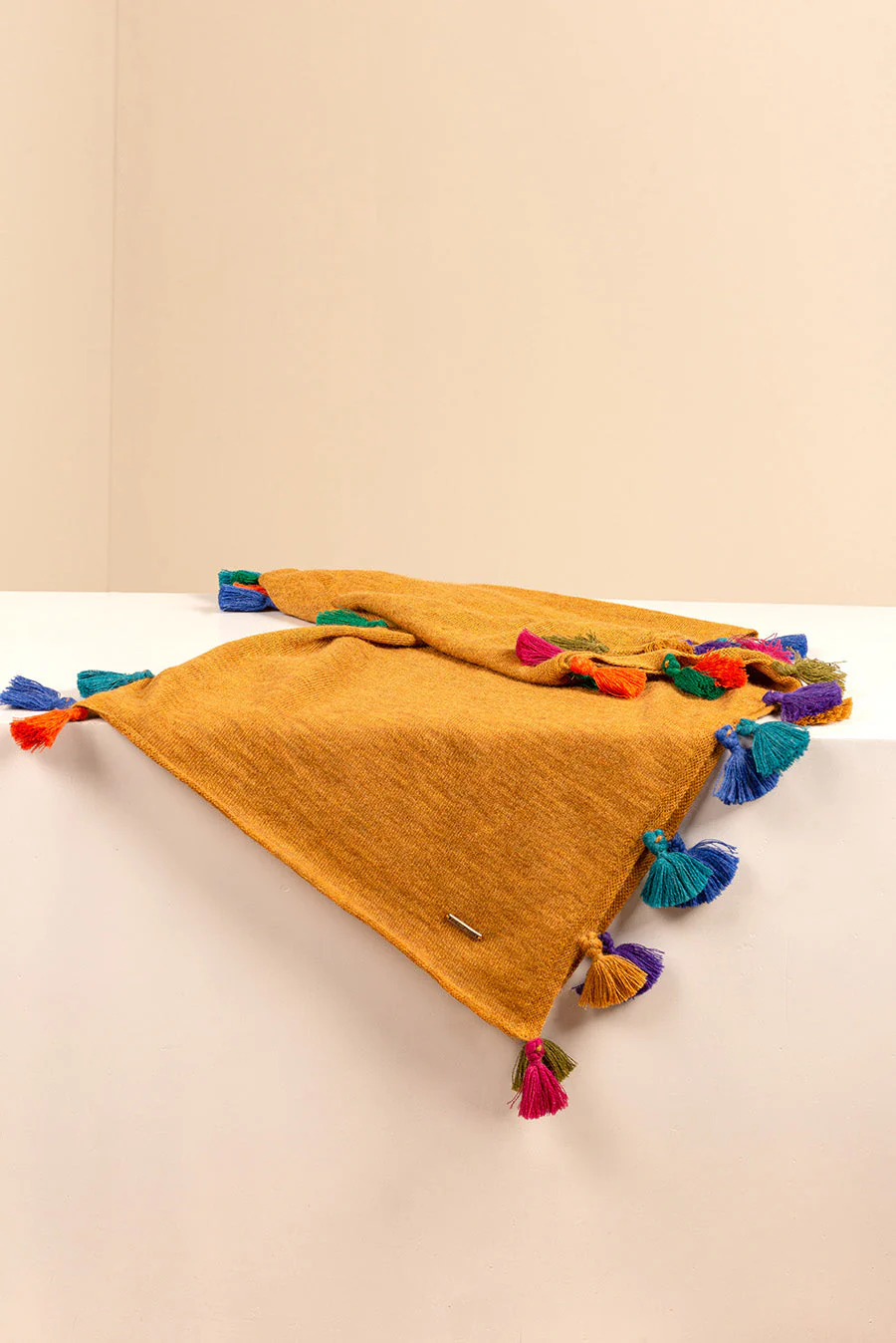 Suzana Scarf Baby Alpaca Color Senape - Image 3