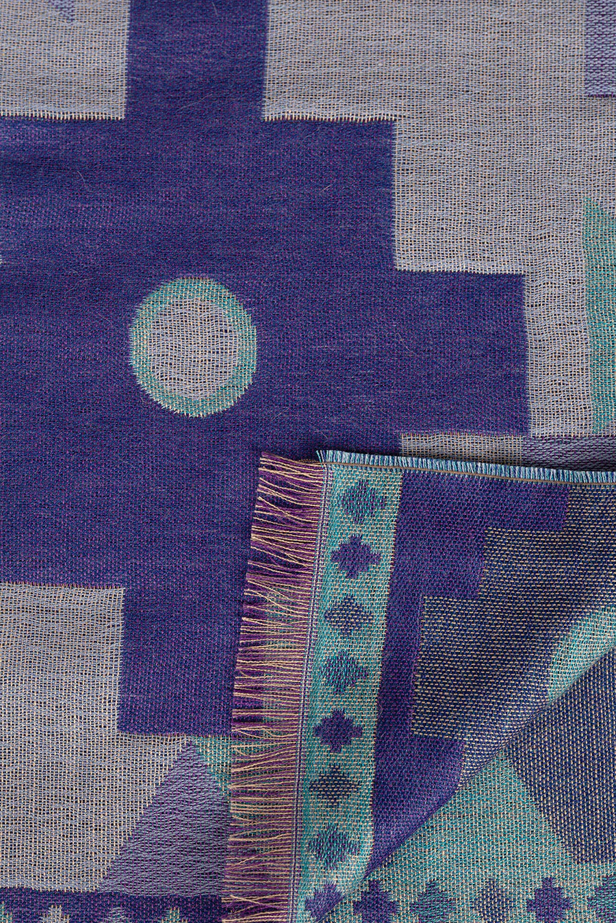 Unlike Scarf Baby Alpaca Color Blue - Image 2