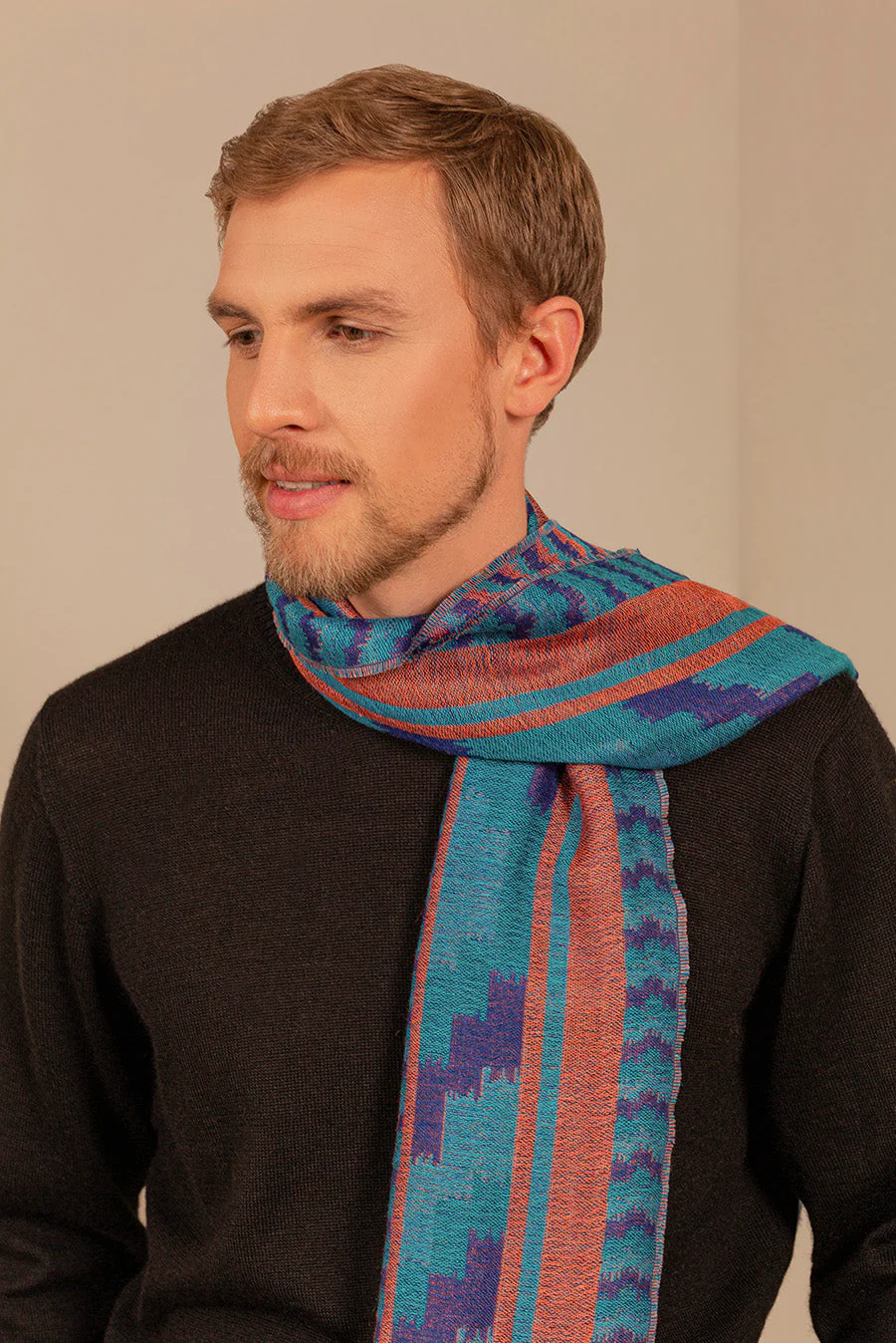 Unreal Scarf Baby Alpaca Color Blue - Image 6