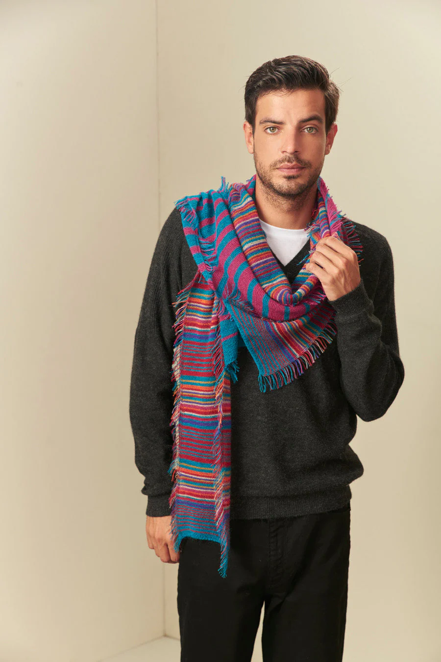 Upi Scarf Baby Alpaca Color Diesel - Image 3