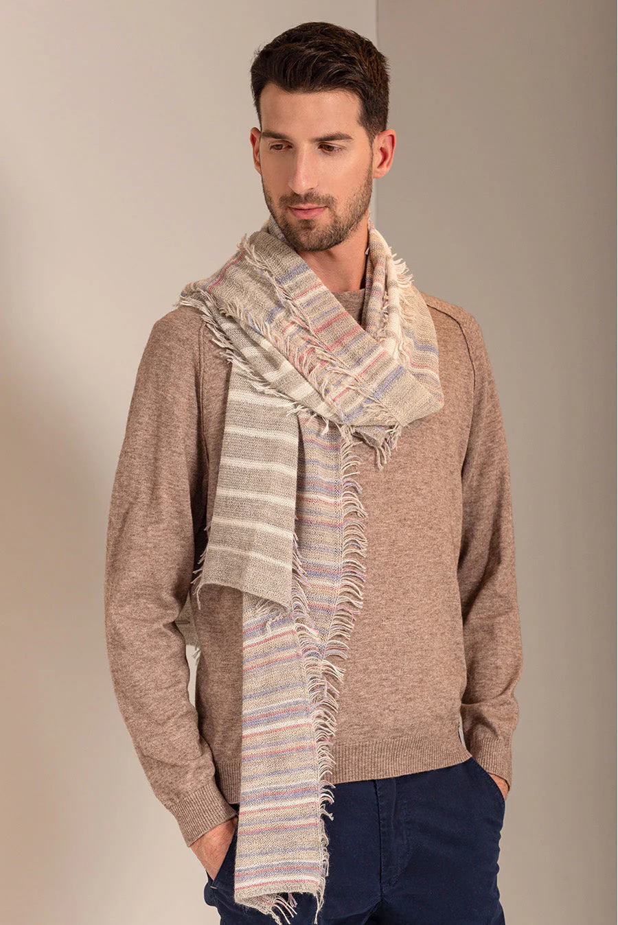 Upi Scarf Baby Alpaca Color Natural - Image 3