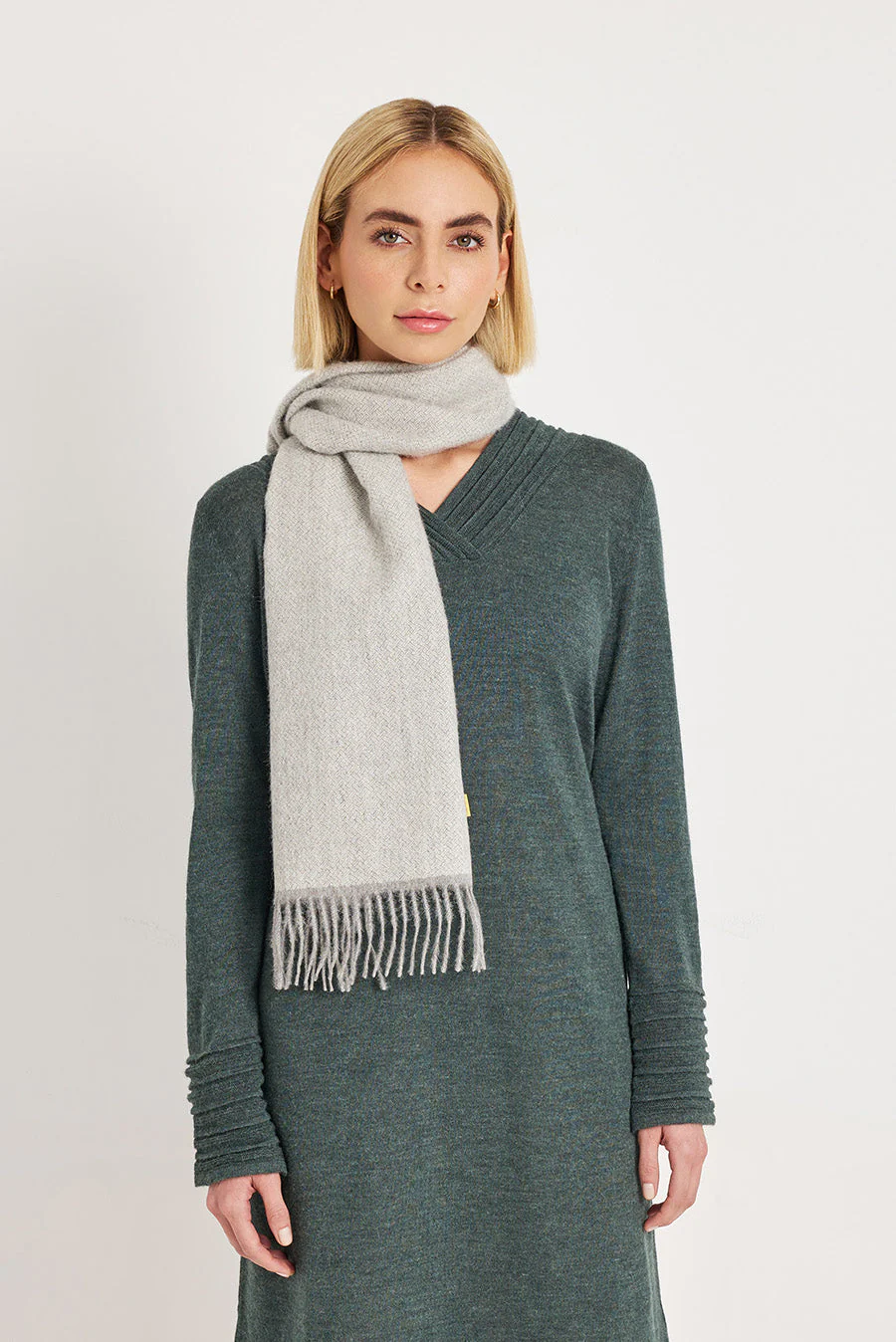 Walakiri Scarf Baby Alpaca Color Grey