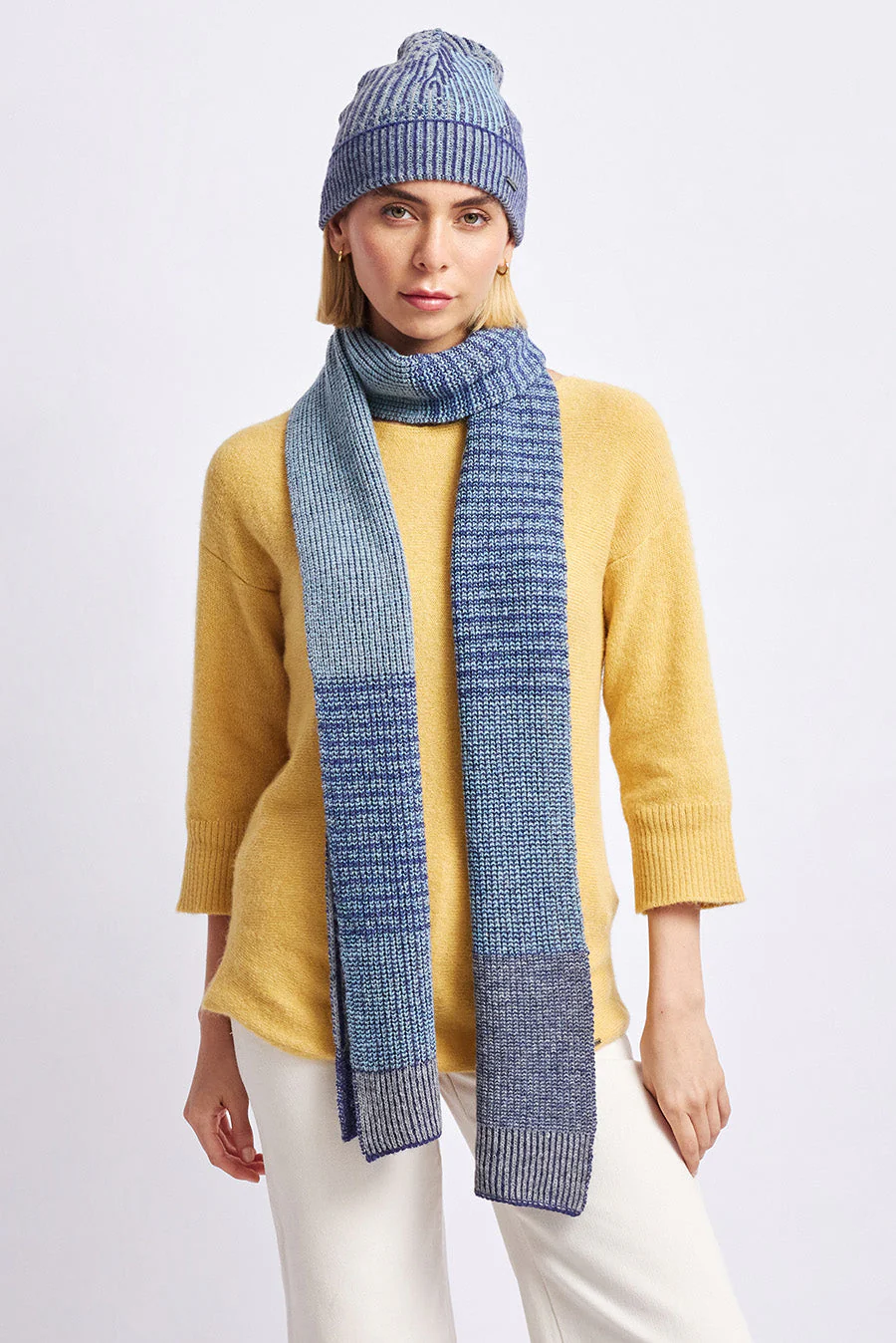 Warrior Scarf Baby Alpaca Color Niagara