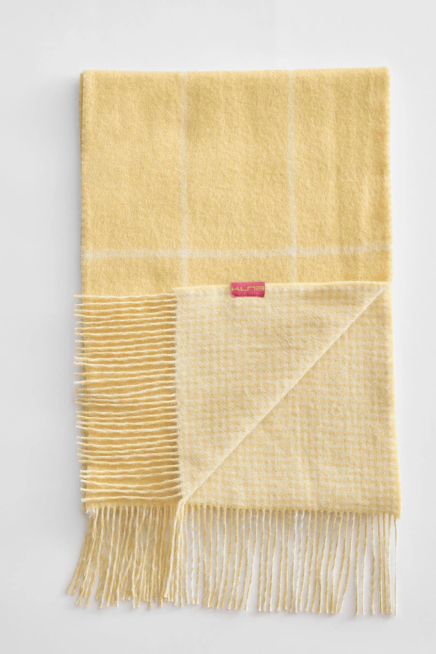 Was Scarf Baby Alpaca Color Amarillo Mantequilla - Image 2