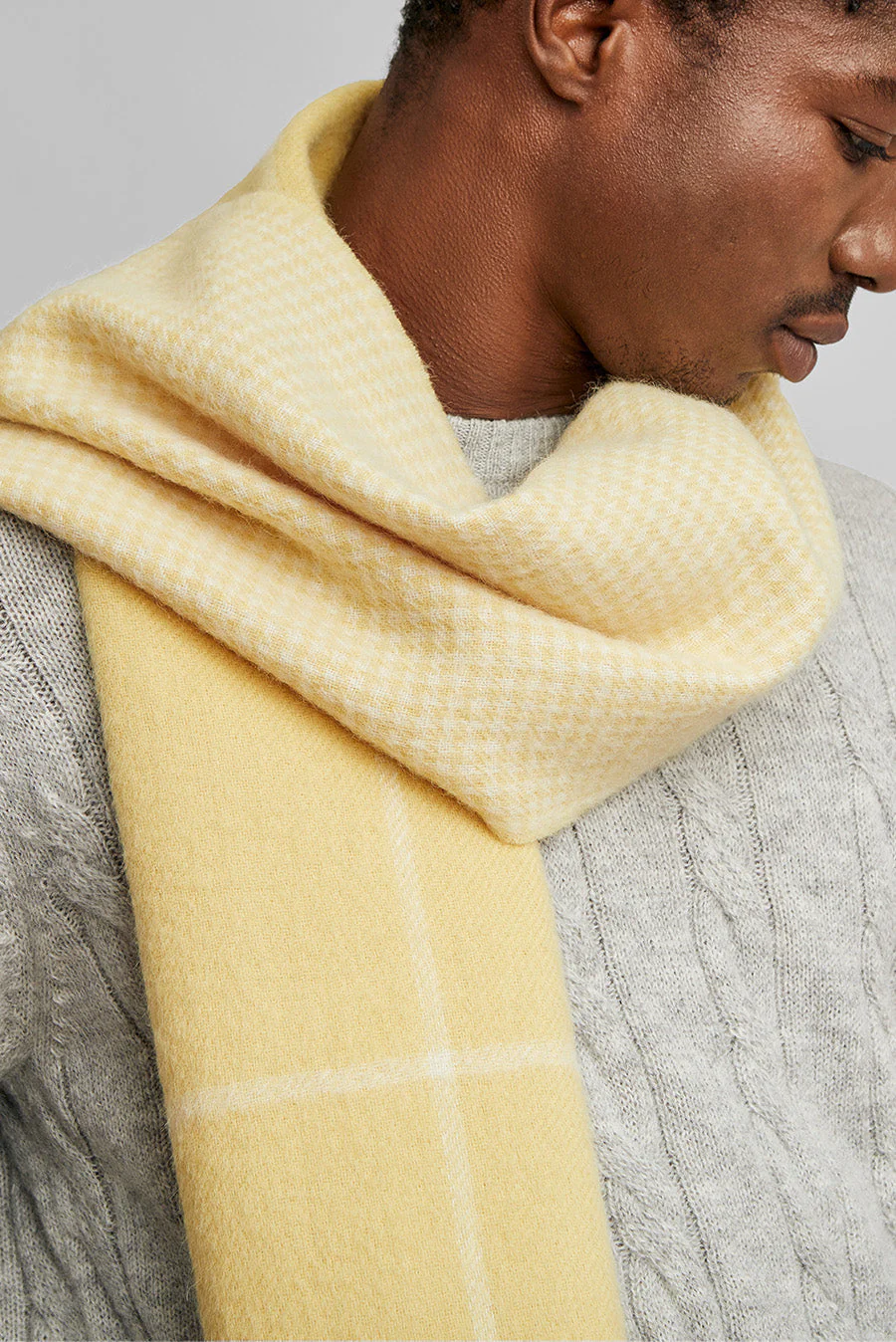 Was Scarf Baby Alpaca Color Amarillo Mantequilla - Image 5
