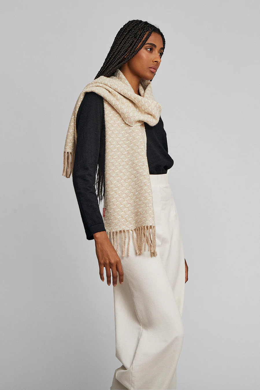 Wedeke Scarf Baby Alpaca Color Beige